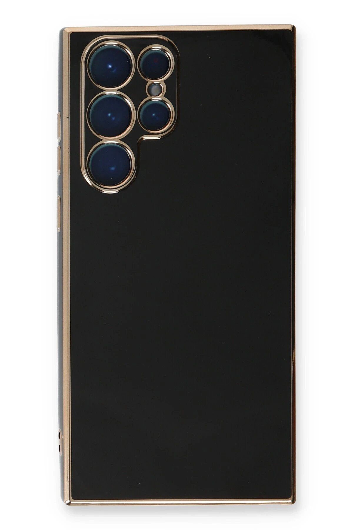 ENEFENDİ Newface Samsung Galaxy S22 Ultra Kılıf Volet Silikon - Siyah