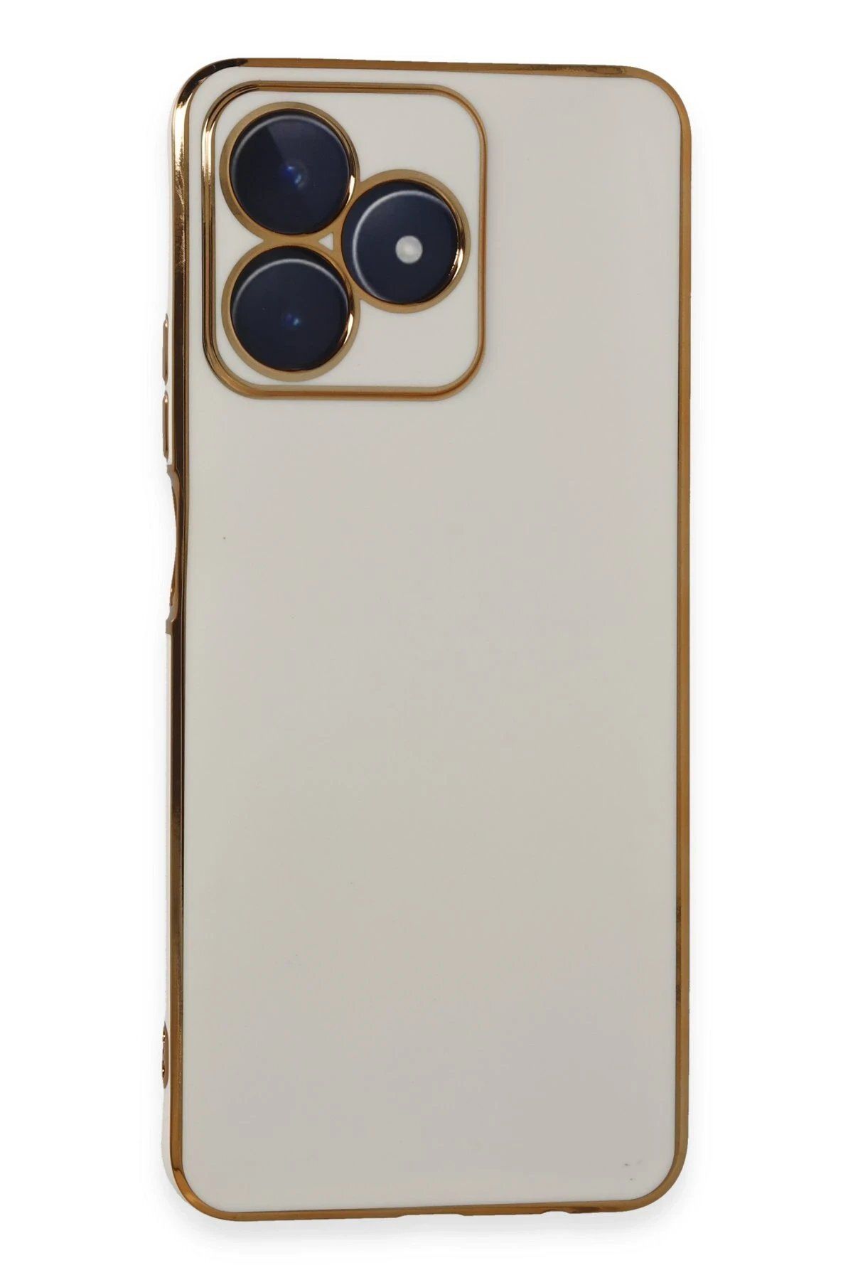 CepteToptan Newface Realme C53 Kılıf Volet Silikon - Beyaz