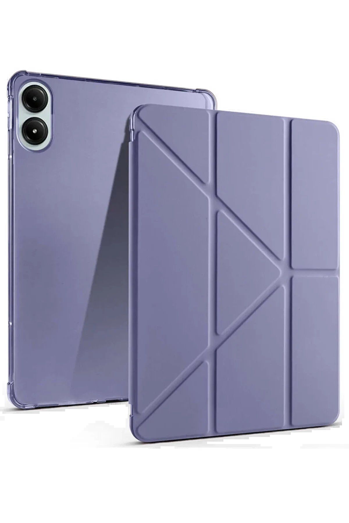 CepteToptan Newface Xiaomi Redmi Pad Pro 12.1 Kılıf Kalemlikli Mars Tablet Kılıfı - Lila