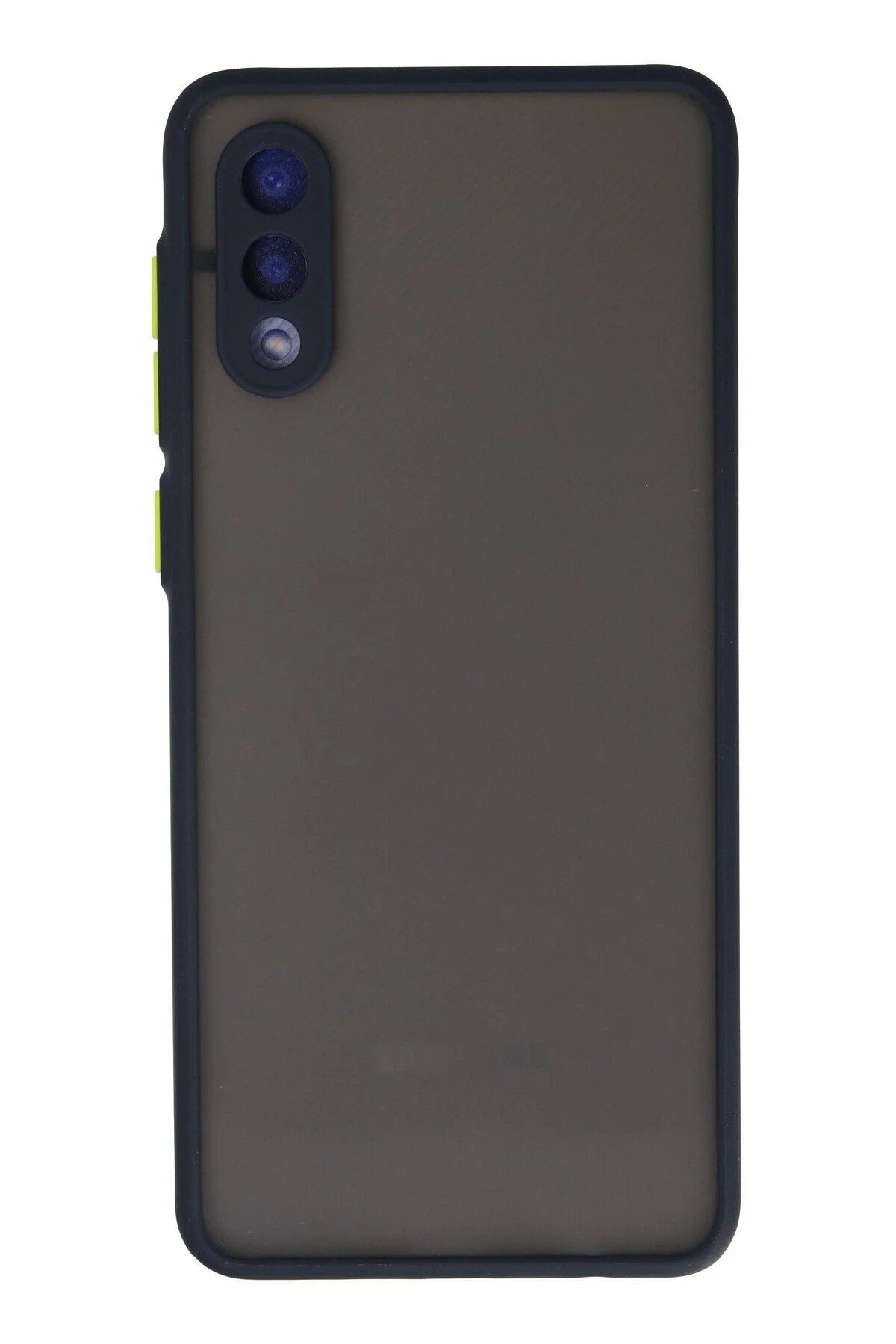 CepteToptan Newface Samsung Galaxy A02 Kılıf Montreal Silikon Kapak - Lacivert