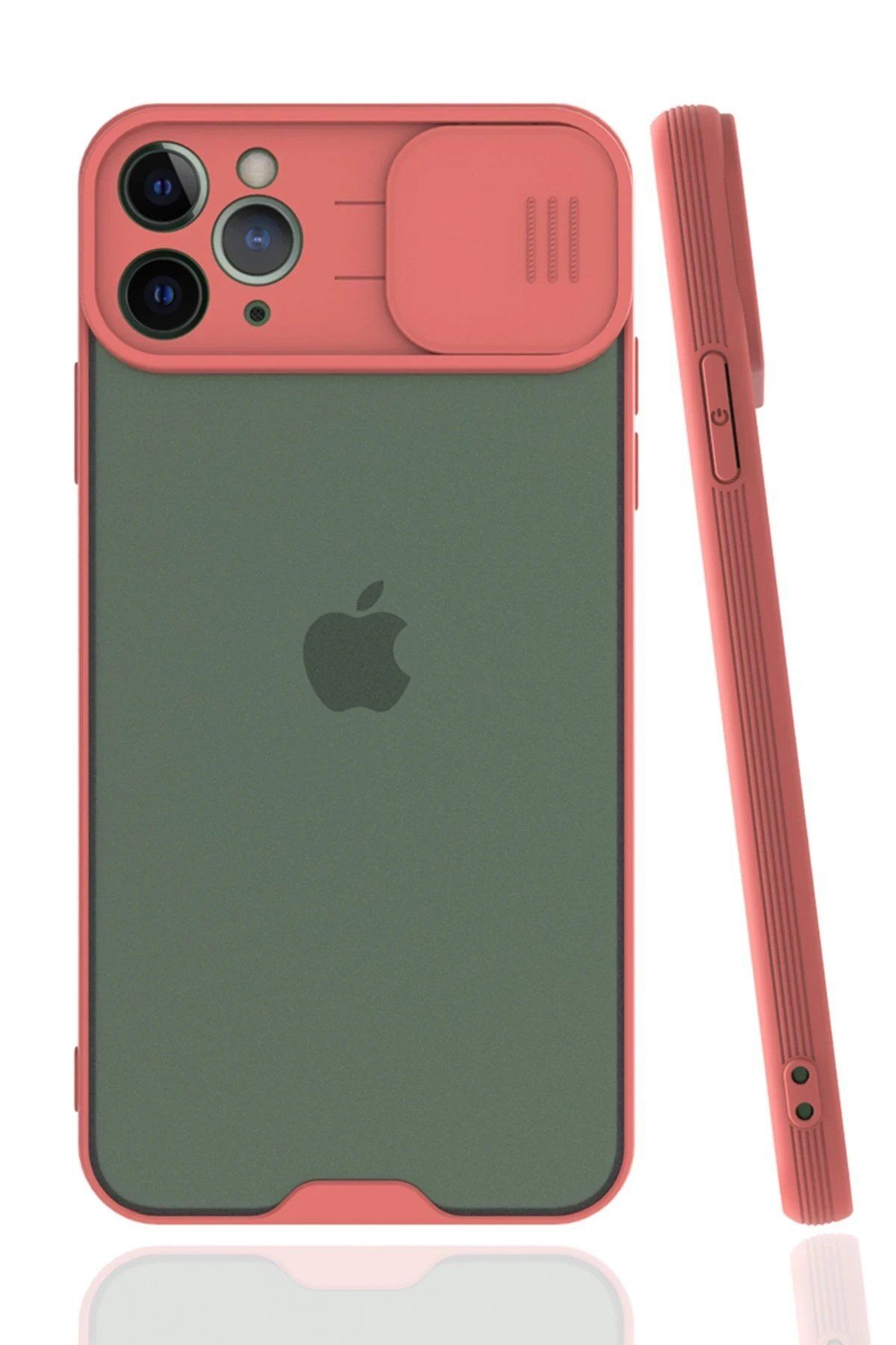 CepteToptan Newface iPhone 11 Pro Kılıf Platin Kamera Koruma Silikon - Pembe