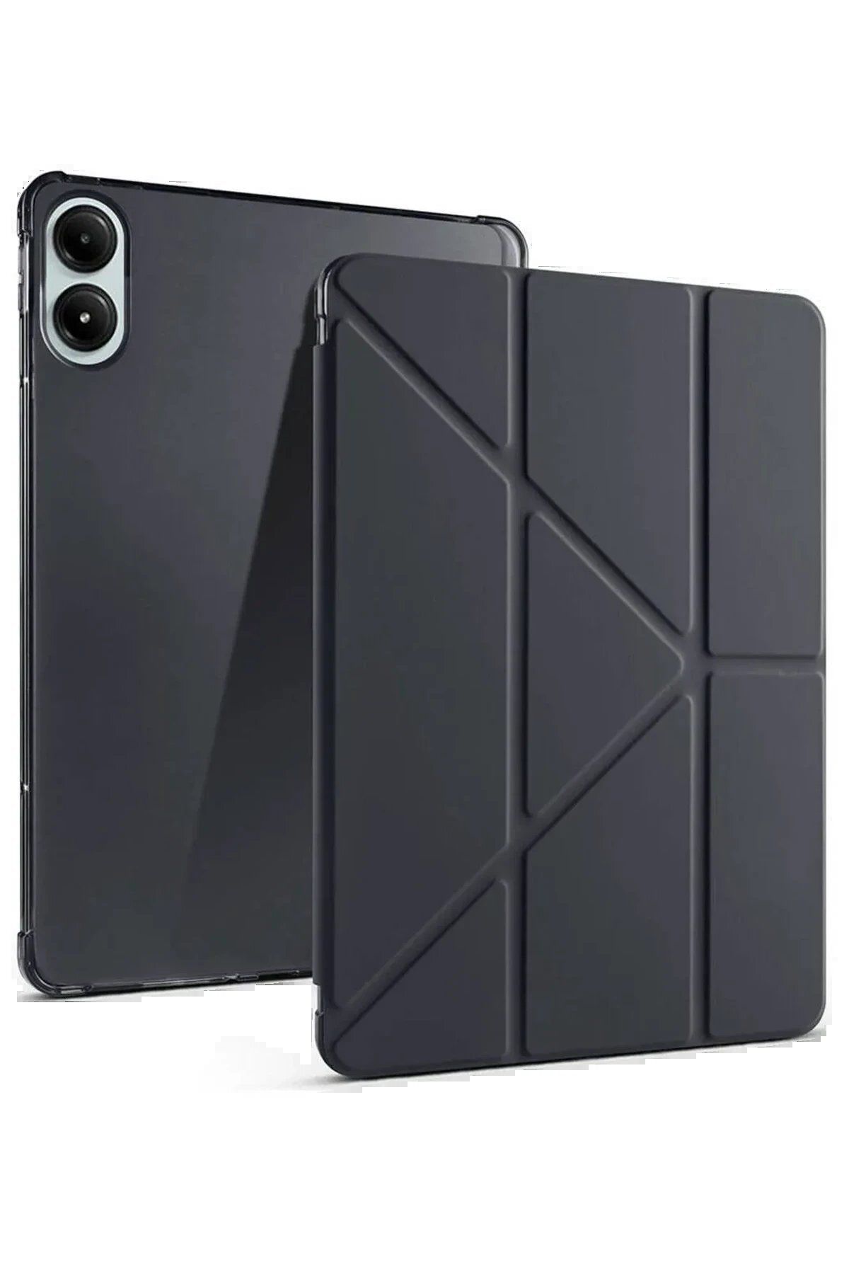 CepteToptan Newface Xiaomi Redmi Pad Pro 12.1 Kılıf Kalemlikli Mars Tablet Kılıfı - Siyah