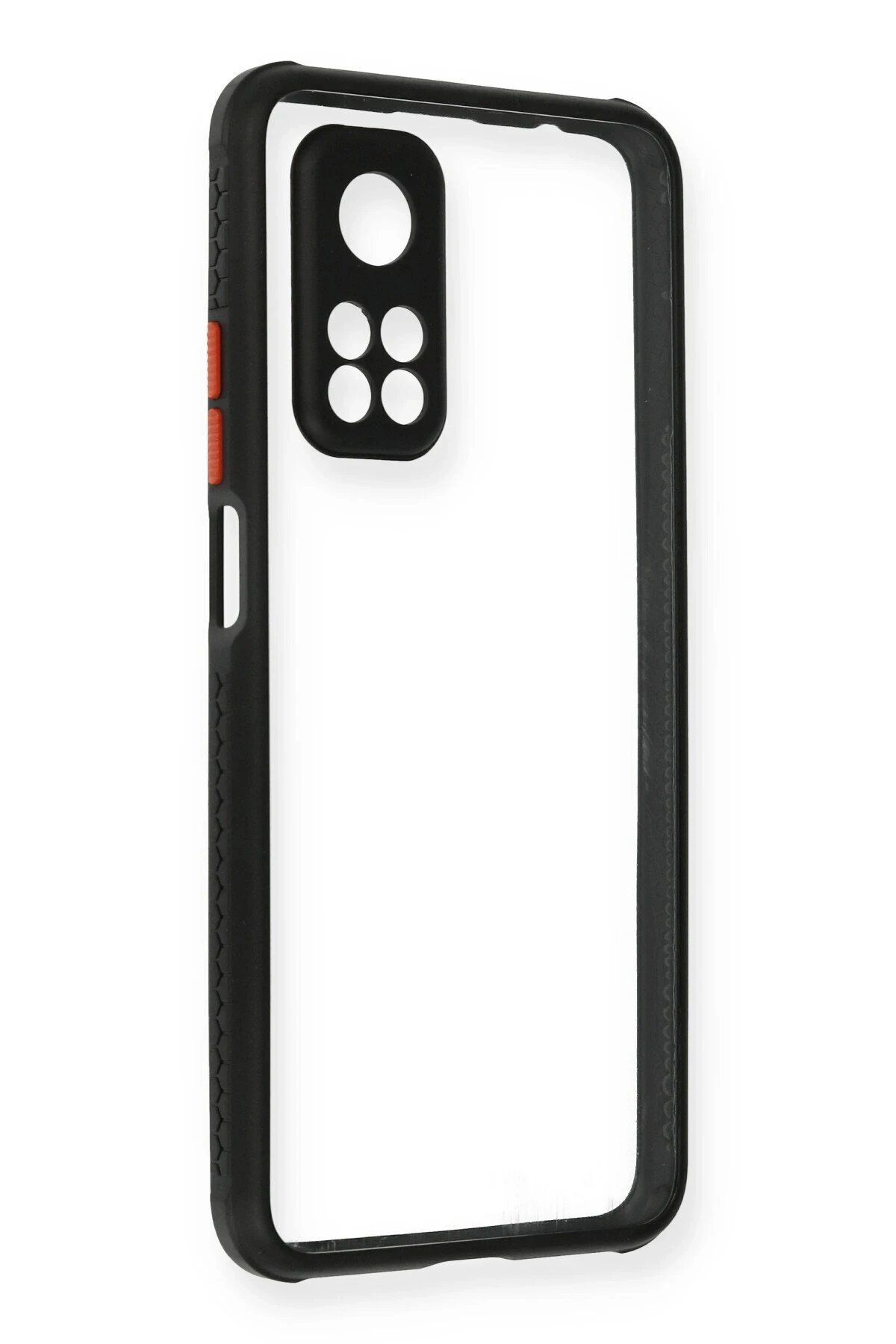 CepteToptan Newface Xiaomi Mi 10T Pro Kılıf Miami Şeffaf Silikon - Siyah
