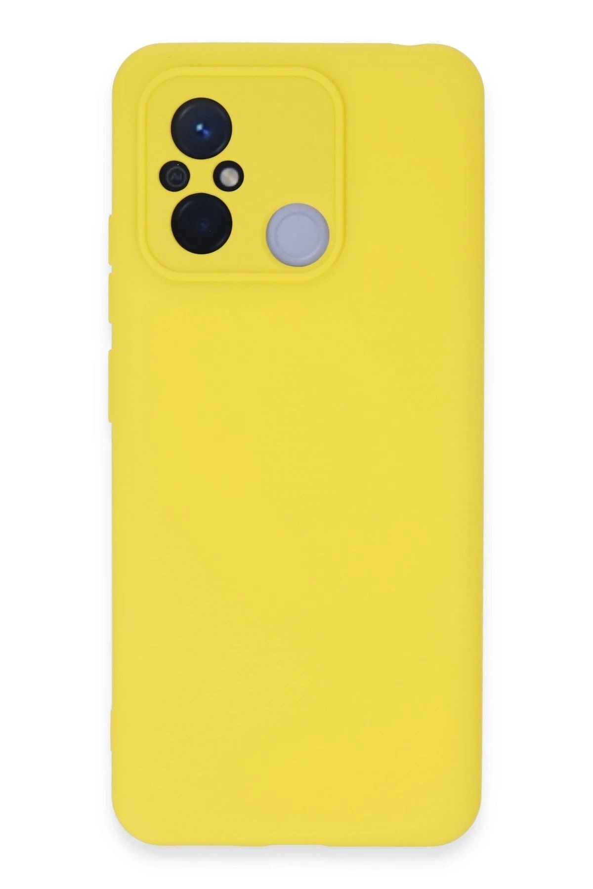 CepteToptan Newface Xiaomi Redmi 12C Kılıf Nano içi Kadife Silikon - Sarı