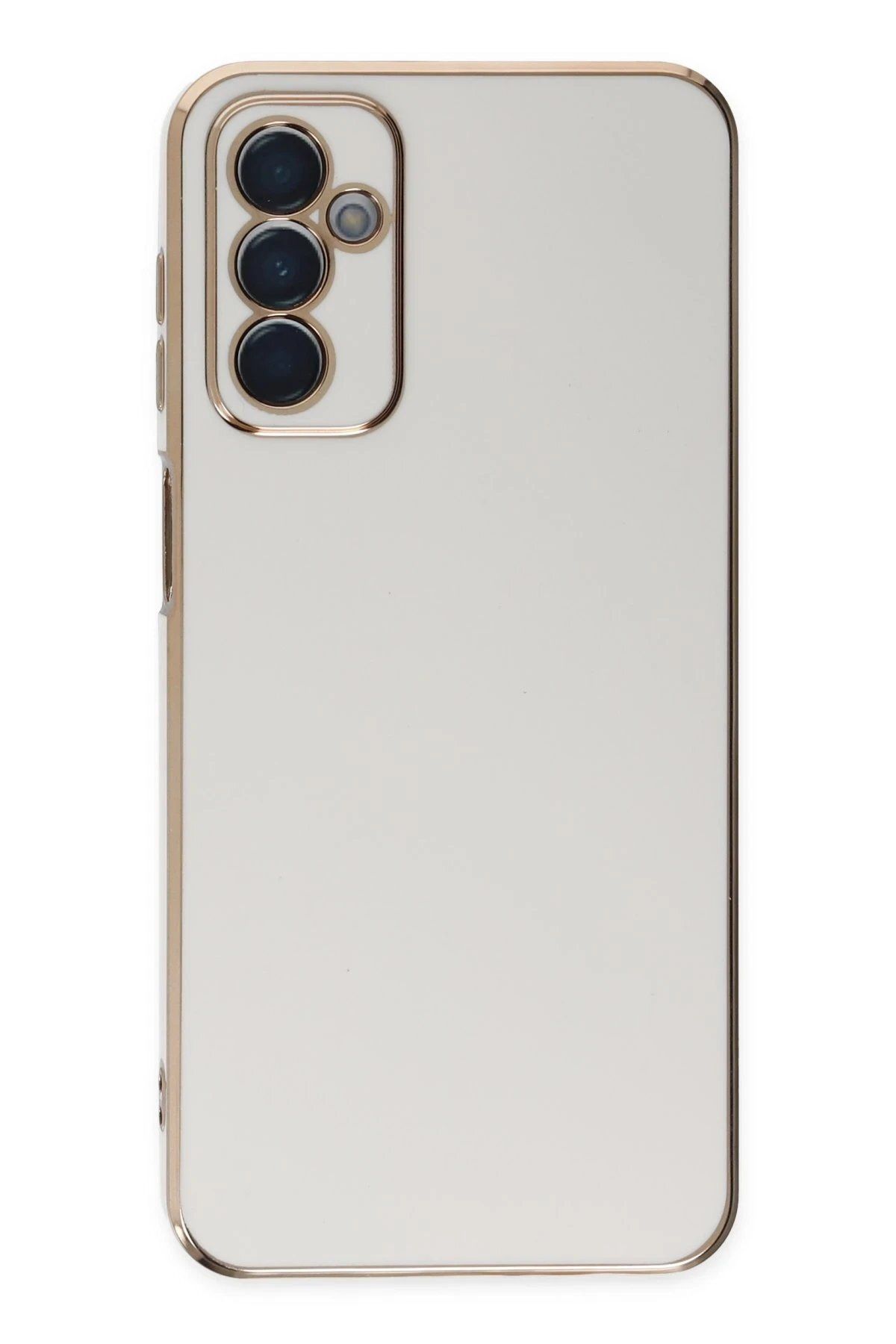 CepteToptan Newface Samsung Galaxy M23 Kılıf Volet Silikon - Beyaz