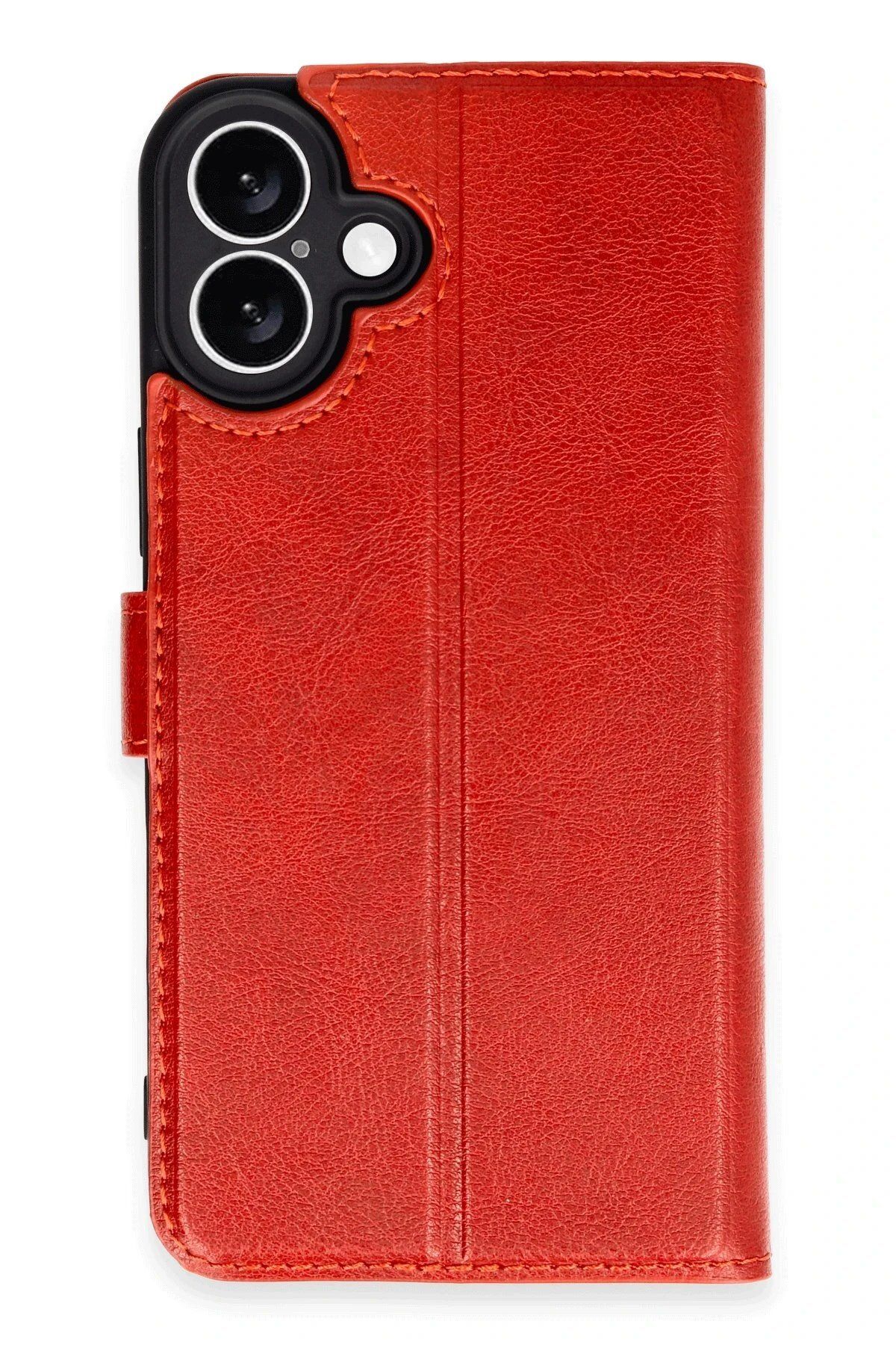 CepteToptan Newface iPhone 16 Plus Kılıf Trend S Plus Kapaklı Kılıf - Kırmızı