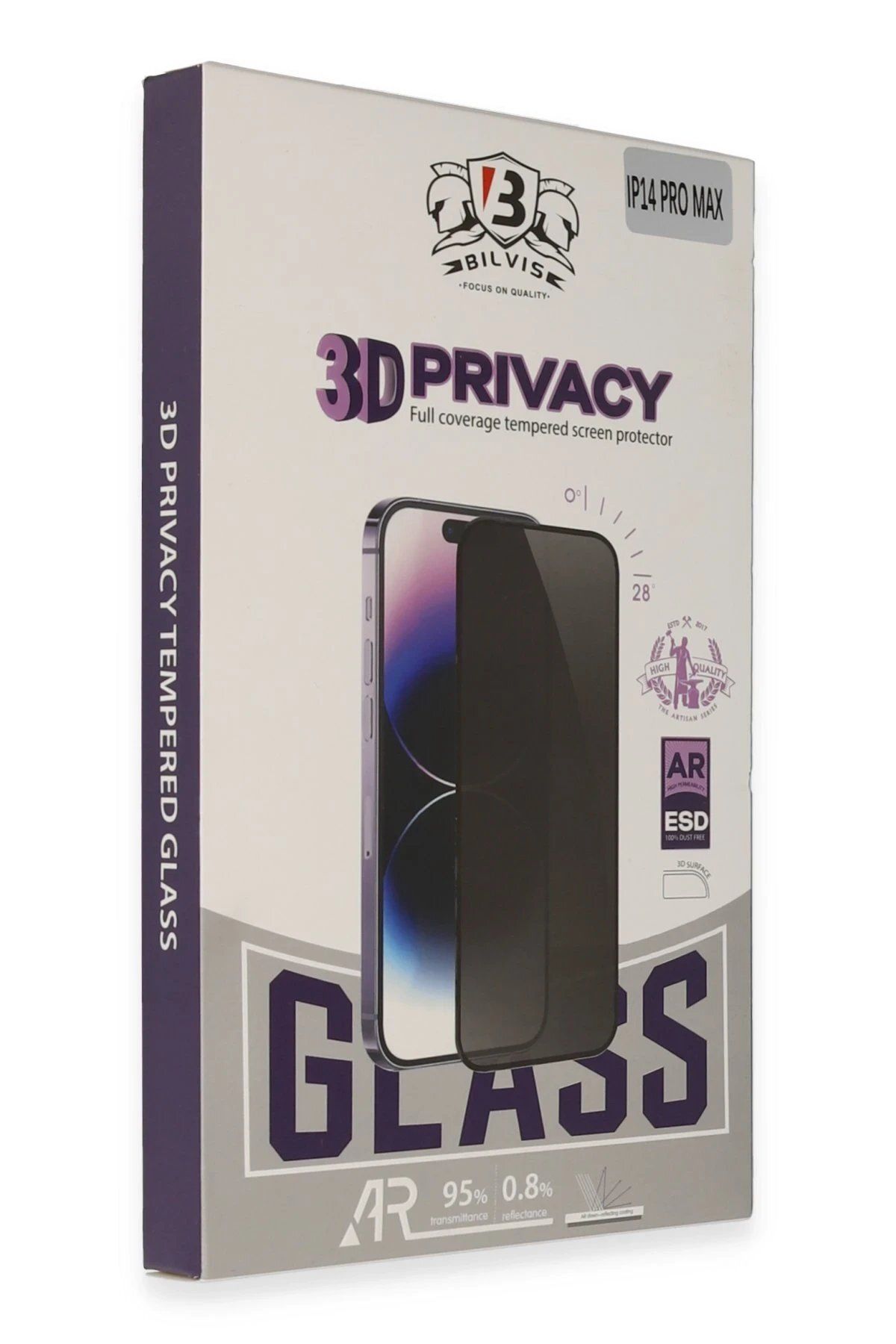 CepteToptan Newface iPhone 12 Pro Max Bilvis 3D Hayalet Cam Ekran Koruyucu
