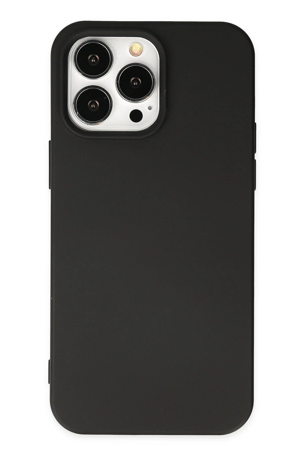 CepteToptan Newface iPhone 15 Pro Kılıf Nano içi Kadife Silikon - Siyah