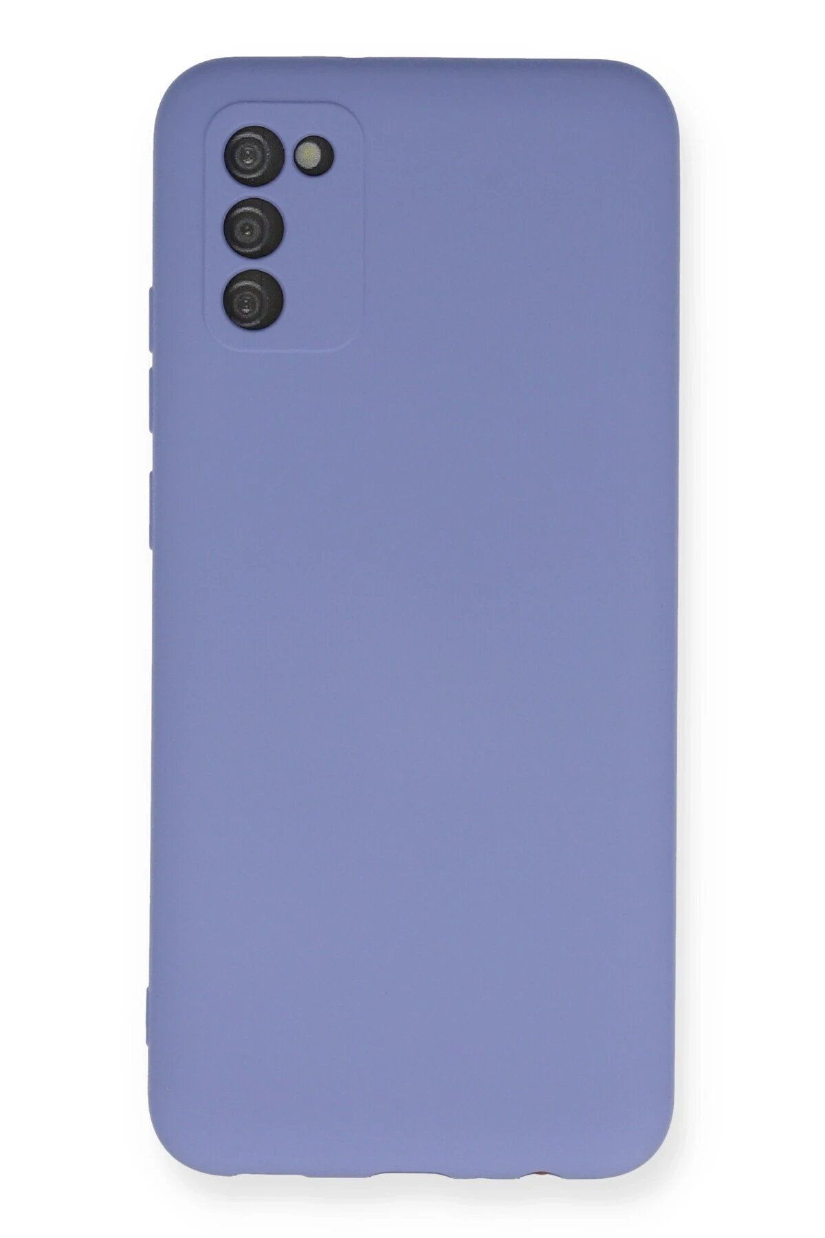 CepteToptan Newface Samsung Galaxy A03S Kılıf Nano içi Kadife Silikon - Lila