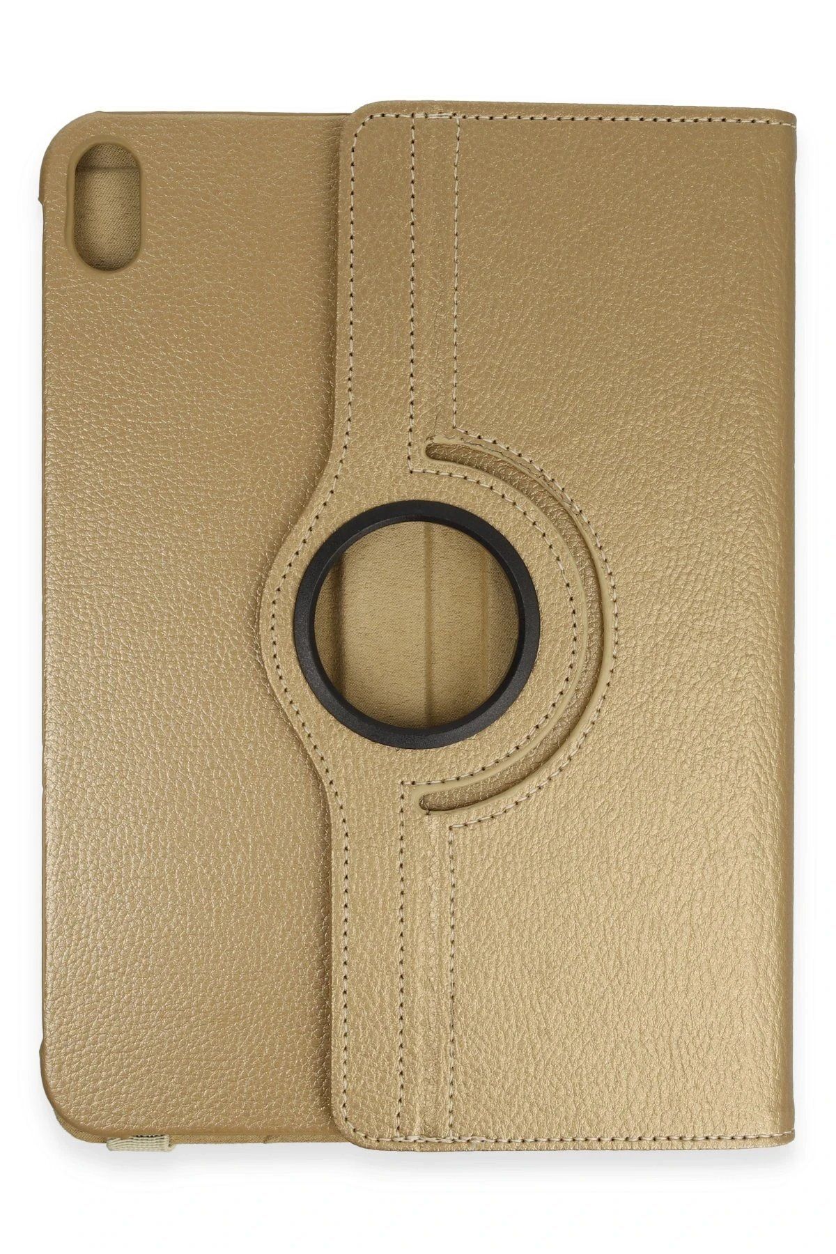 CepteToptan Newface iPad 2022 10.9 (10.nesil) Kılıf 360 Tablet Deri Kılıf - Gold