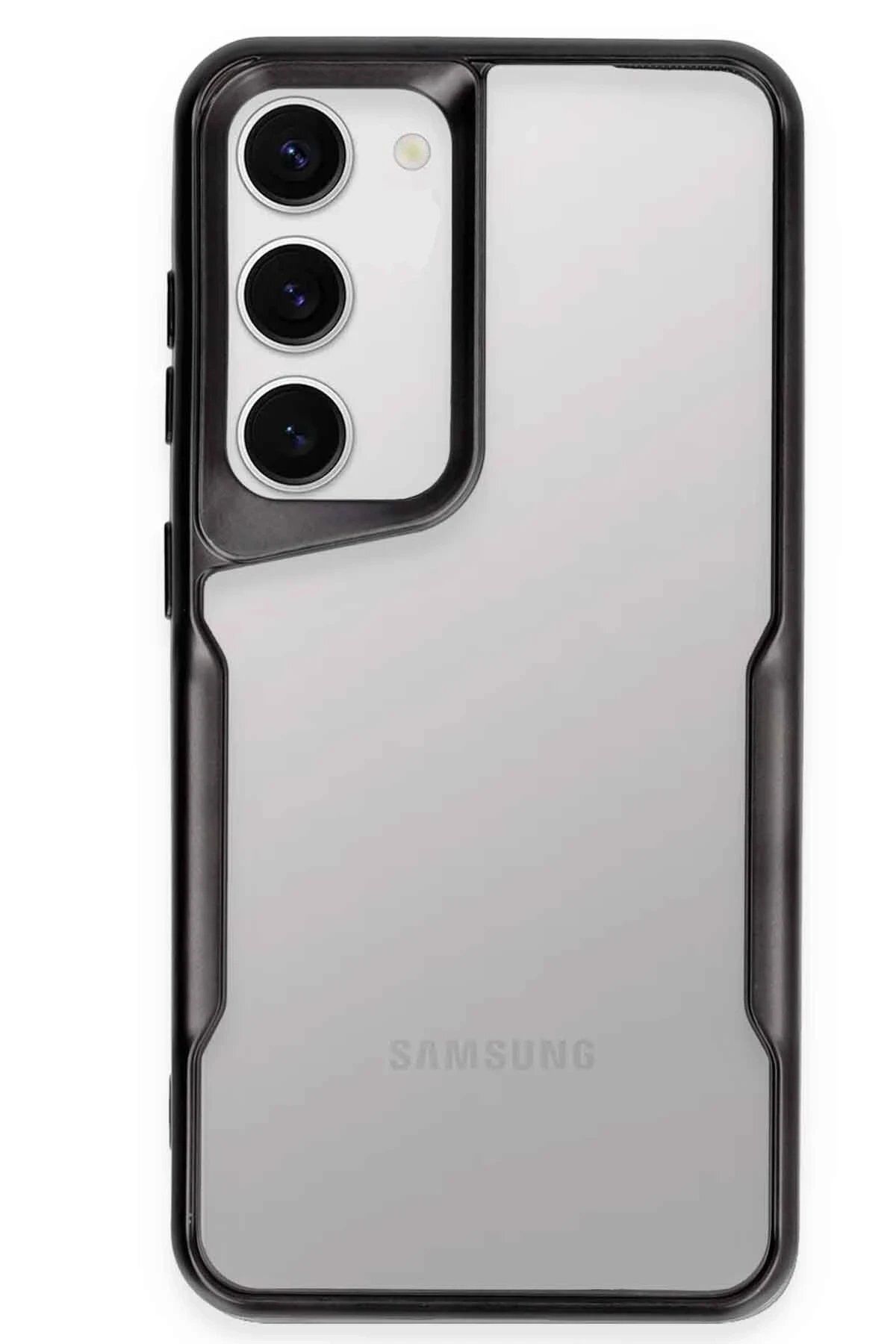 nerede bulurum Newface Samsung Galaxy S23 Kılıf Boyi Silikon Kapak - Siyah