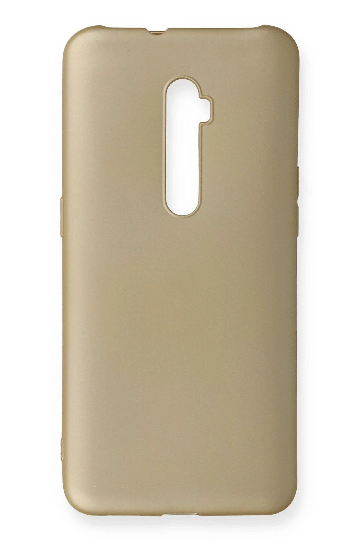 CepteToptan Newface Oppo Reno 10X Kılıf First Silikon - Gold