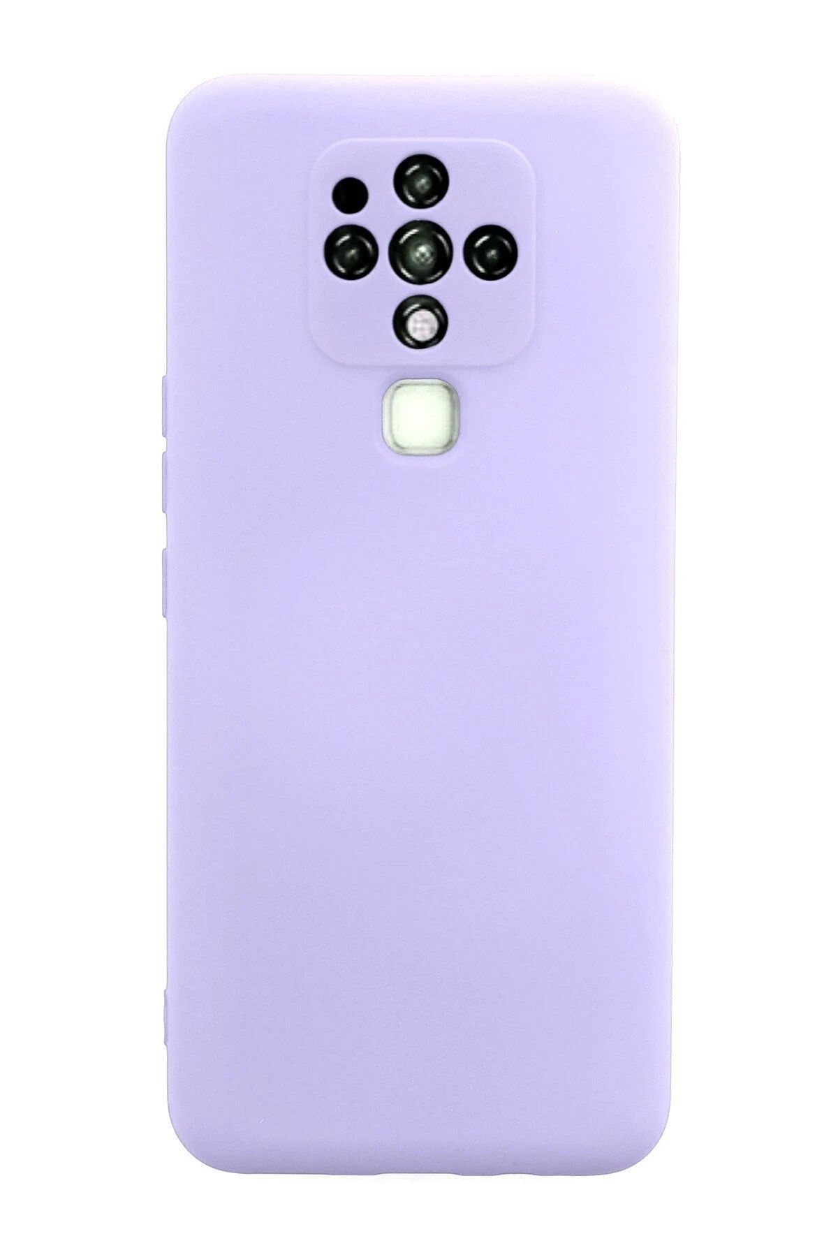 CepteToptan Newface Tecno Camon 16 Kılıf Nano içi Kadife Silikon - Lila