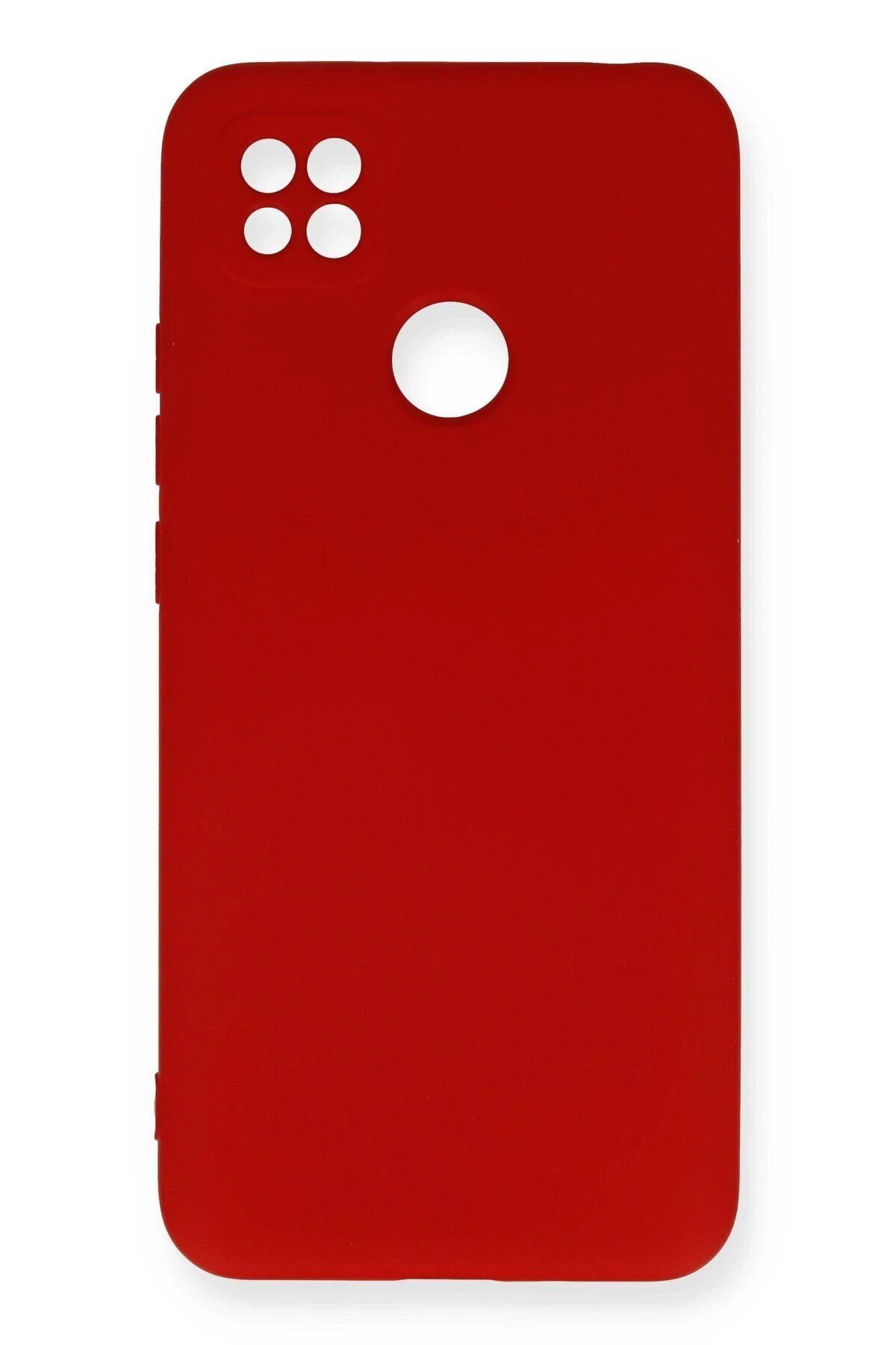 CepteToptan Newface Xiaomi Redmi 9C Kılıf Nano içi Kadife Silikon - Kırmızı