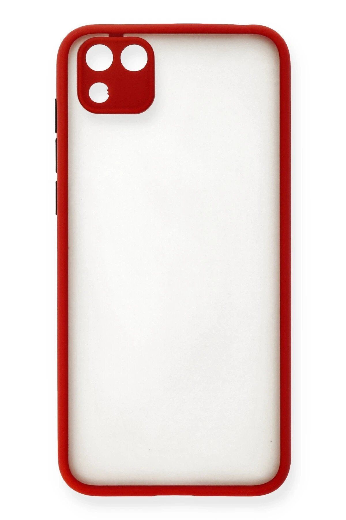 Toptan Bulurum Newface Huawei Y5P Kılıf Montreal Silikon Kapak - Kırmızı