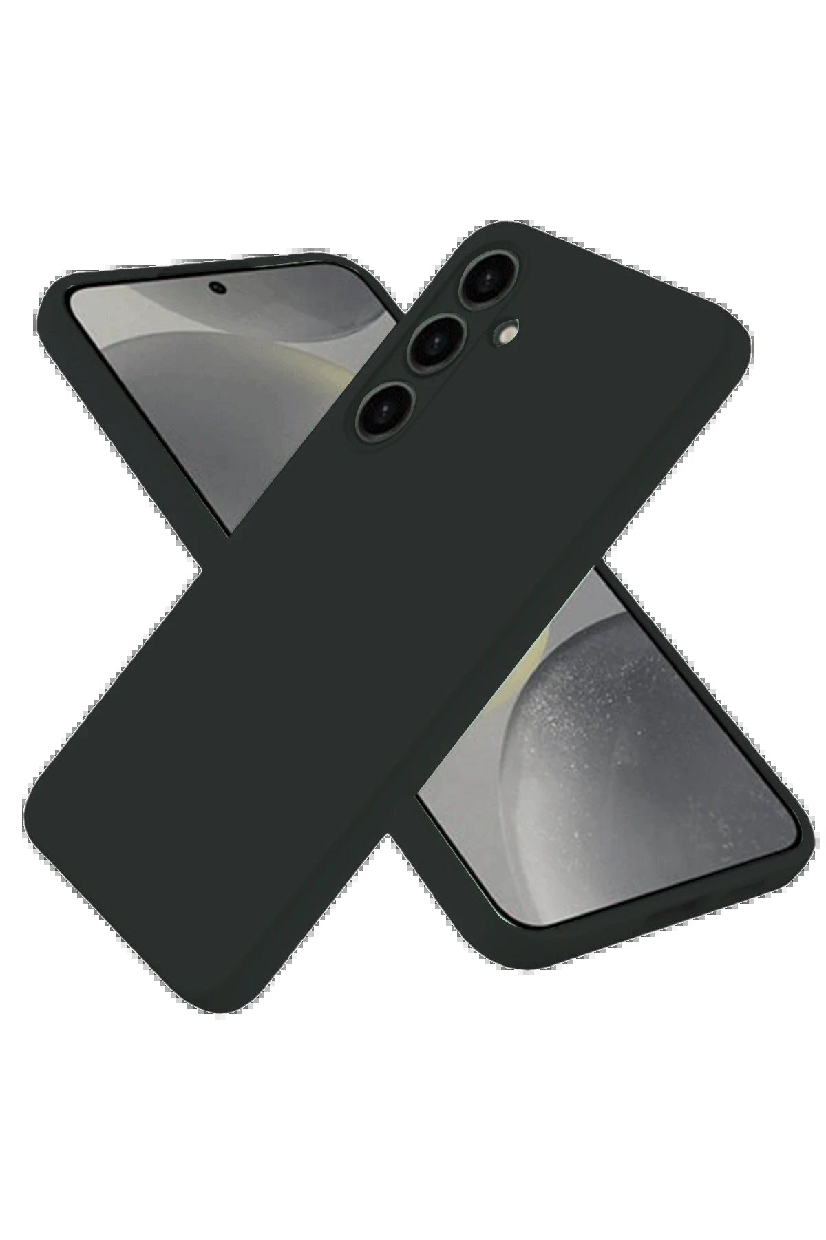 CepteToptan Newface Samsung Galaxy S25 Kılıf Nano içi Kadife Silikon - Siyah