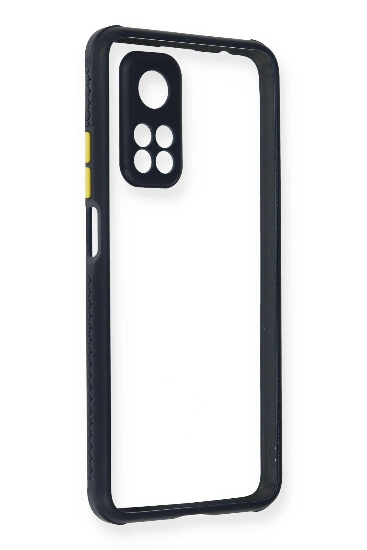CepteToptan Newface Xiaomi Mi 10T Pro Kılıf Miami Şeffaf Silikon - Lacivert