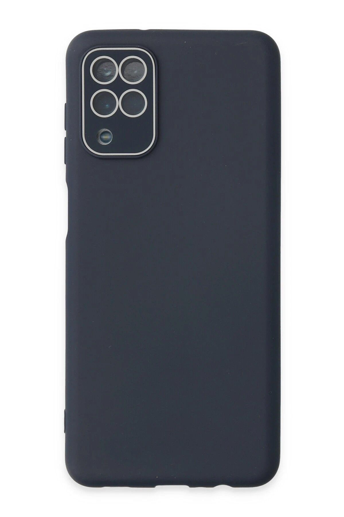 CepteToptan Newface Samsung Galaxy A22 Kılıf Lansman Glass Kapak - Lacivert