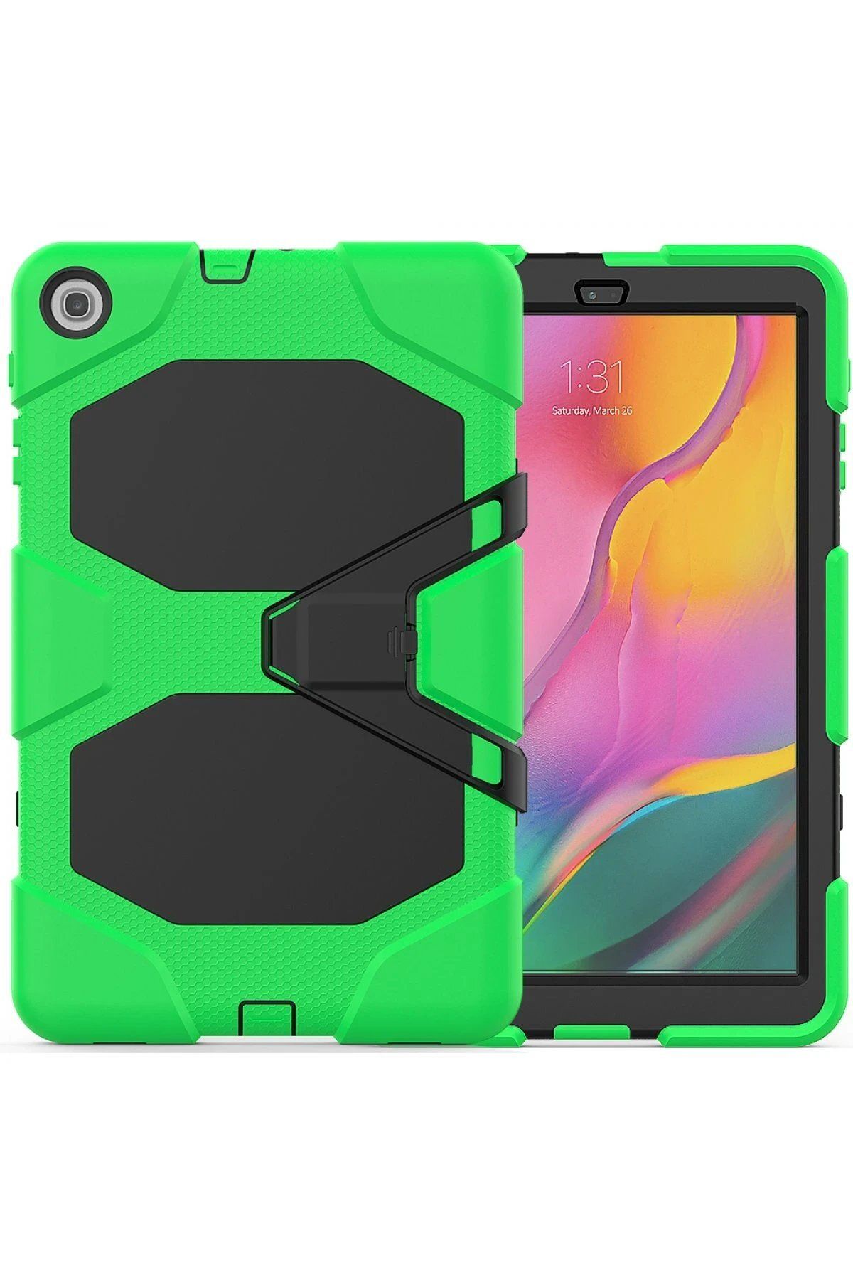 CepteToptan Newface Samsung Galaxy T510 Tab A 10.1 Kılıf Griffin Tablet Kapak - Yeşil