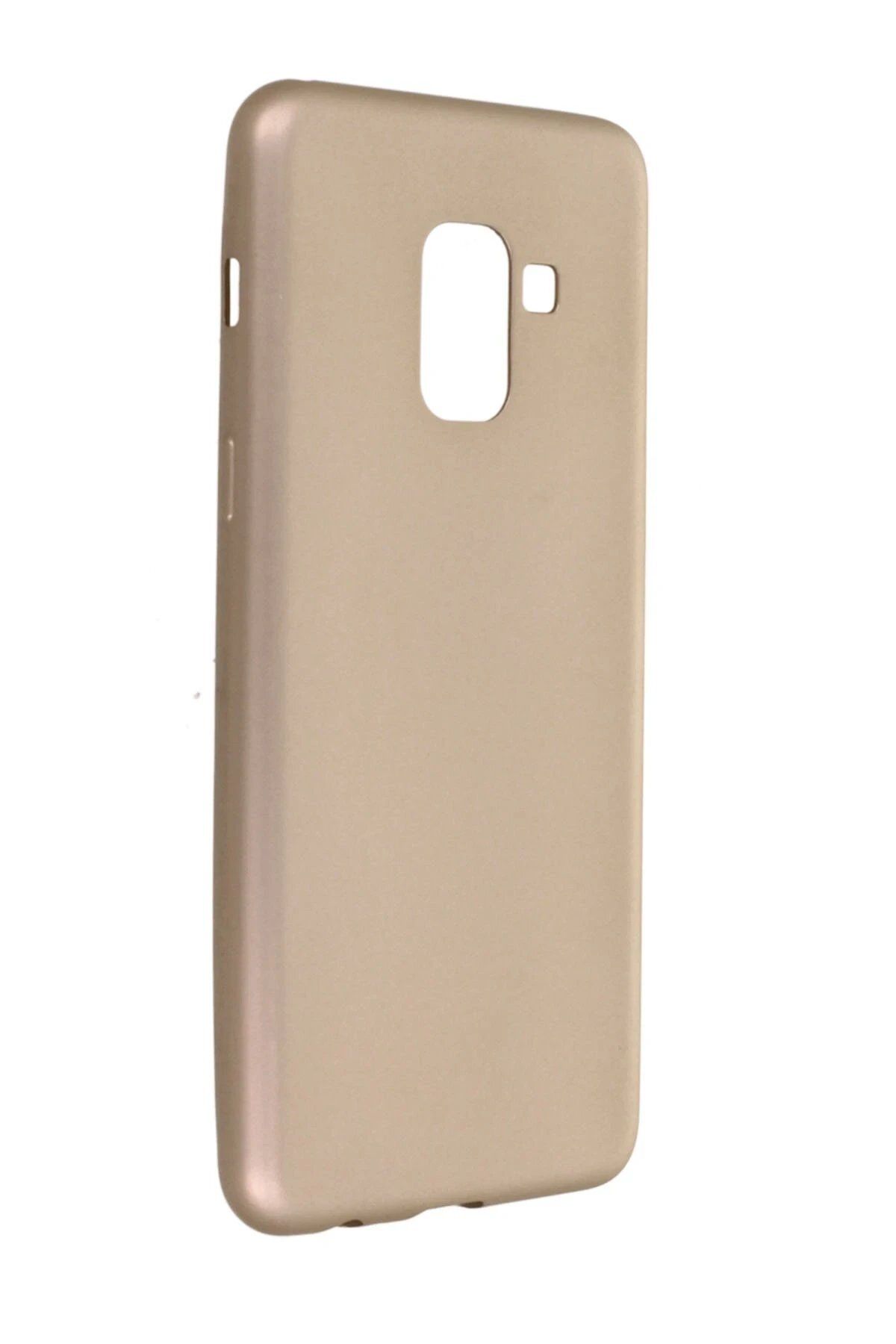 CepteToptan Newface Samsung Galaxy A8 2018 Kılıf First Silikon - Gold