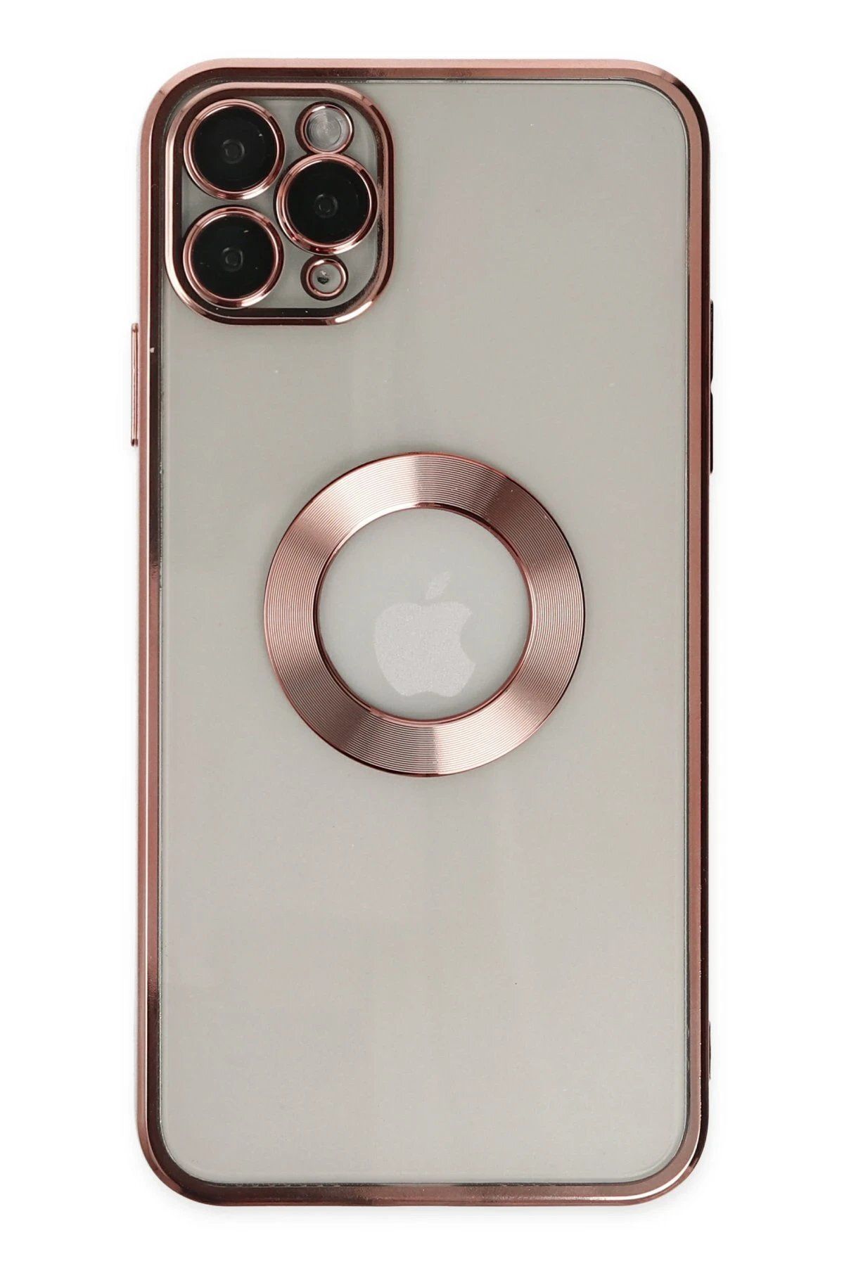 CepteToptan Newface iPhone 11 Pro Kılıf Slot Silikon - Rose Gold