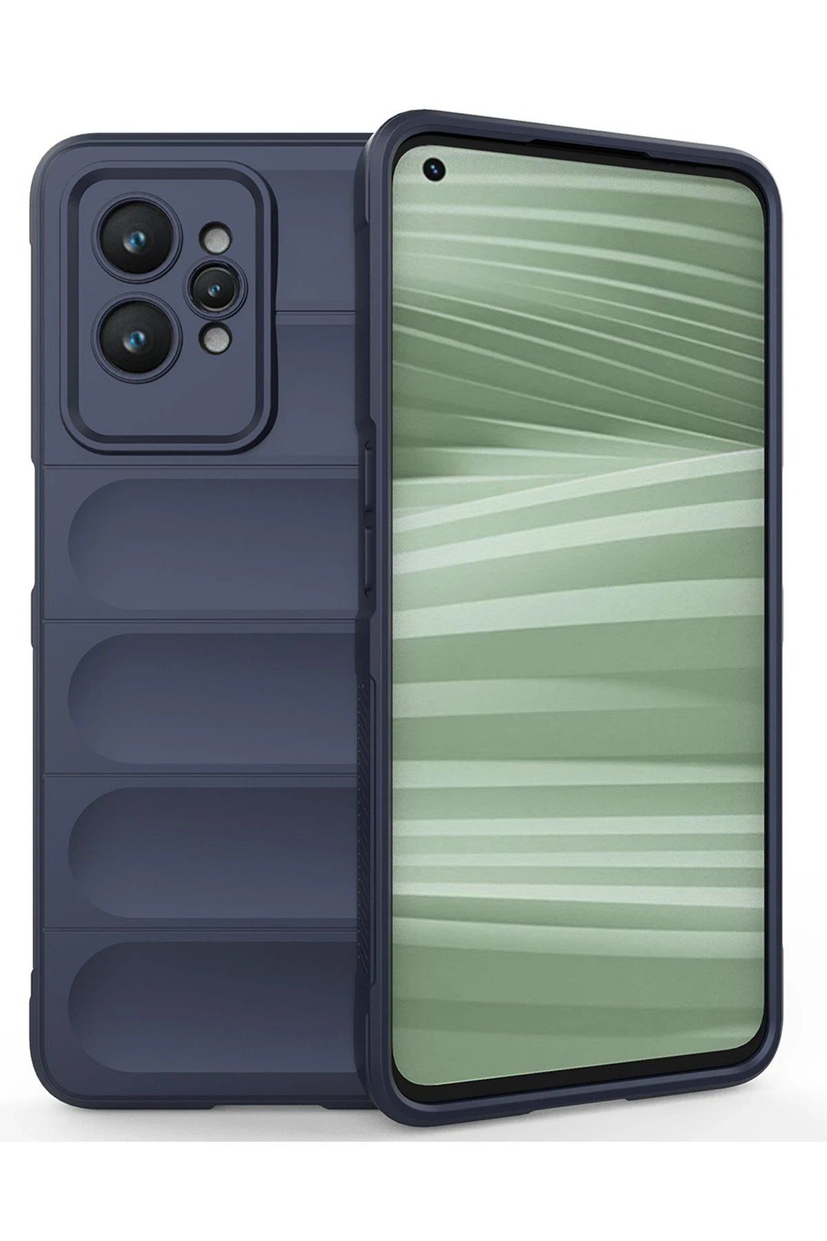 CepteToptan Newface Realme GT2 Pro 5G Kılıf Optimum Silikon - Lacivert