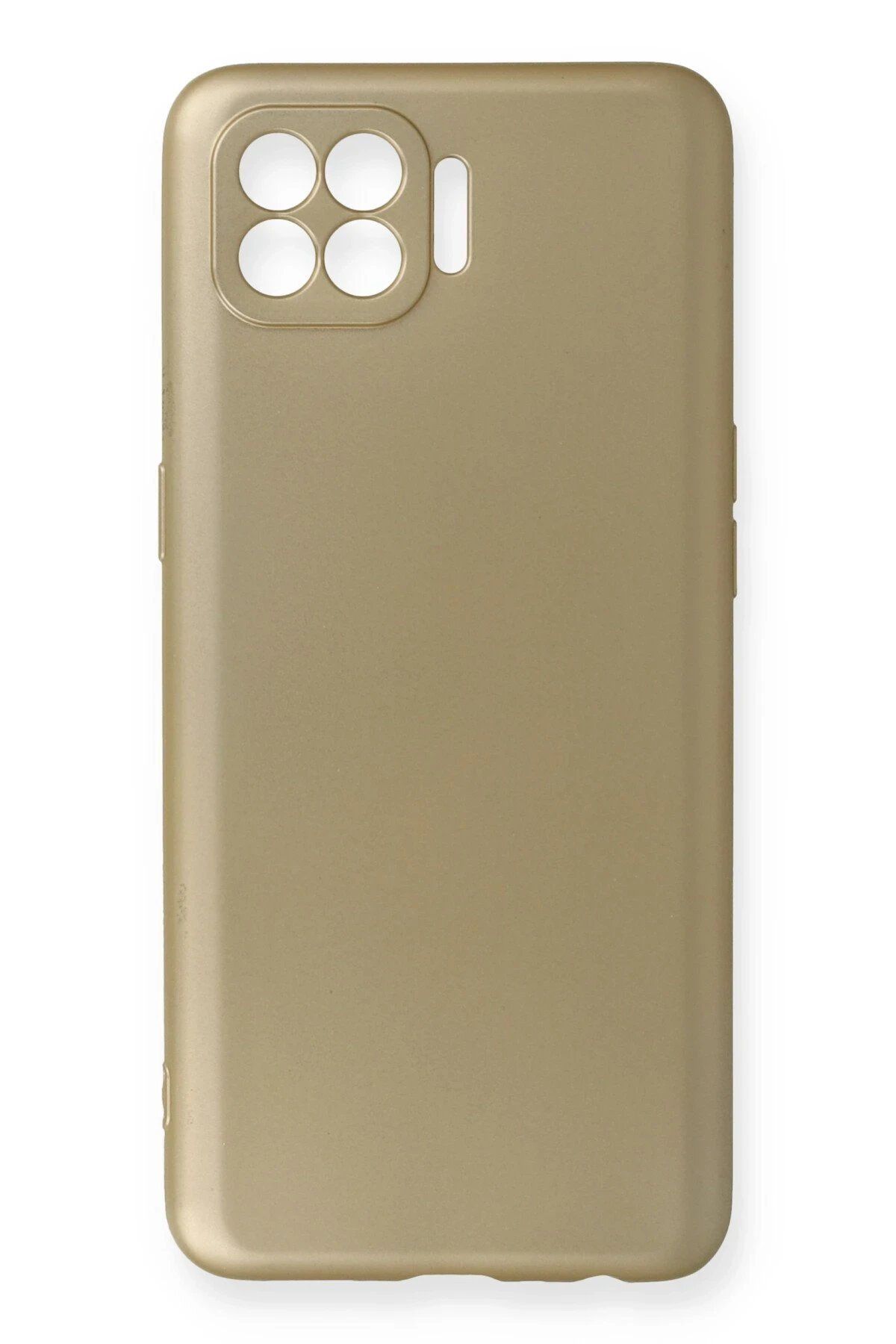 CepteToptan Newface Oppo Reno 4 Lite Kılıf First Silikon - Gold
