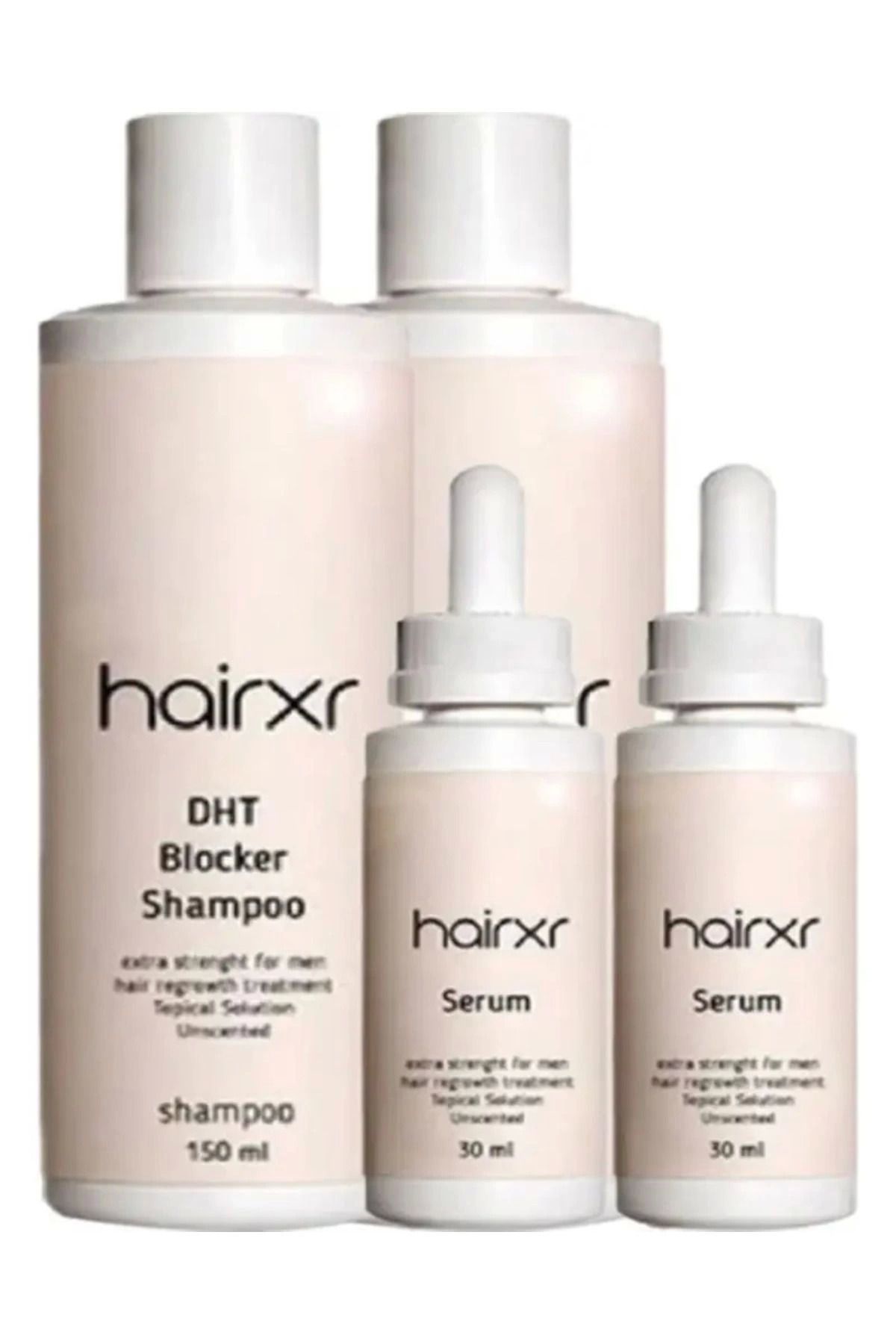 DENİZBİLİŞİM Hairxr Shampoo & Serum/Hairxr Saç Bakım Şampuan 150Ml Ve Saç Serumu 30Ml X 2 Adet