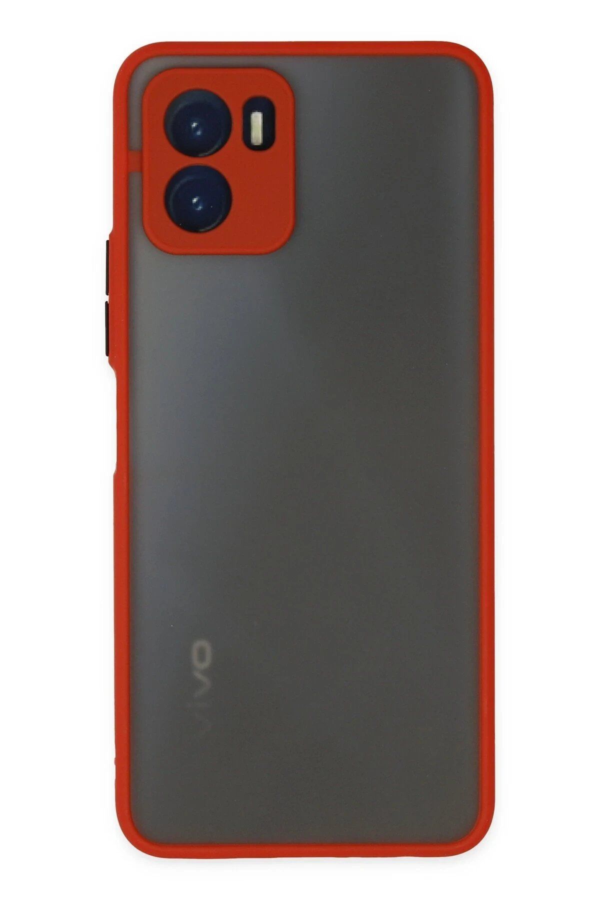 CepteToptan Newface Vivo Y15S Kılıf Montreal Silikon Kapak - Kırmızı