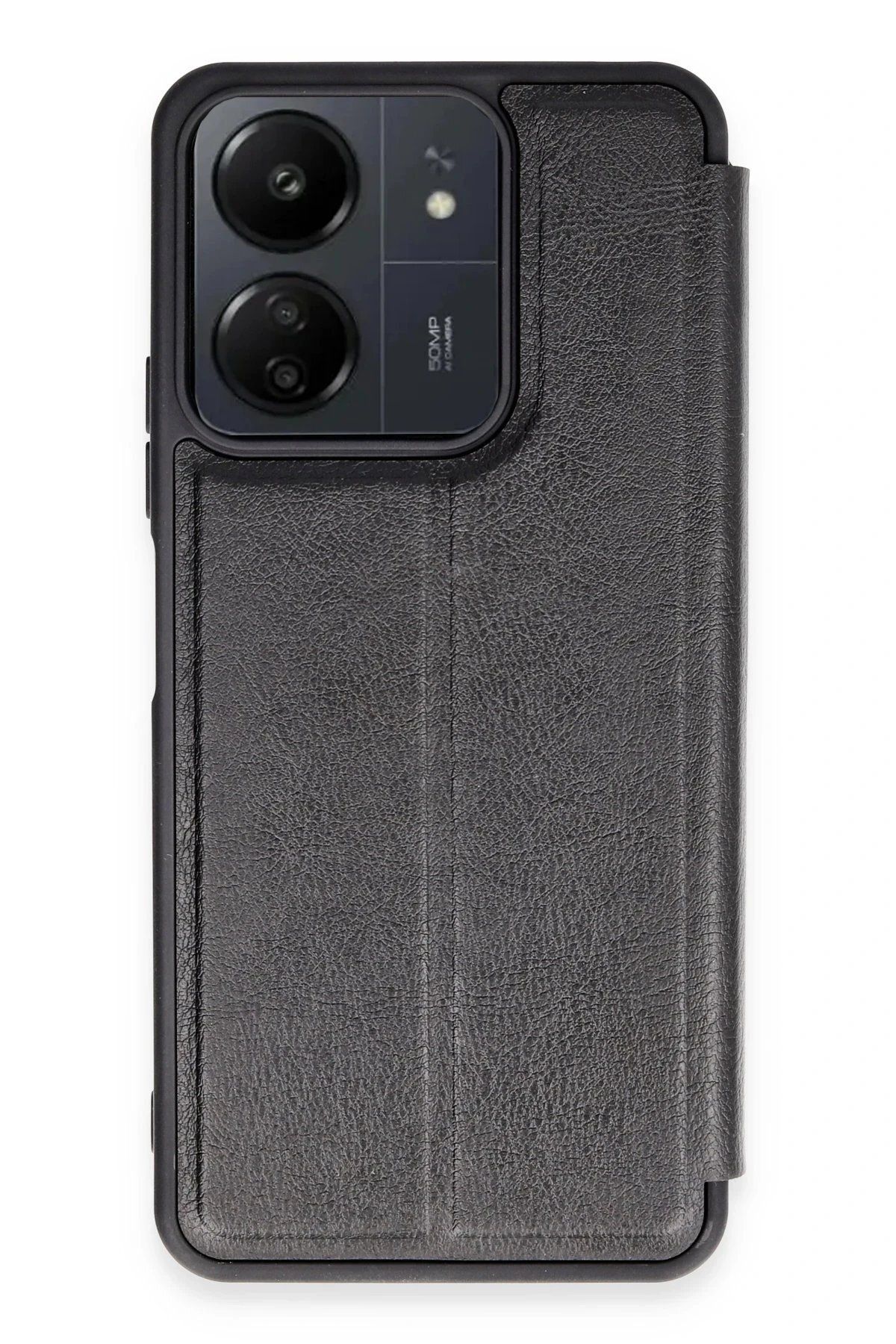 CepteToptan Newface Xiaomi Redmi 13C Kılıf Flip Cover - Siyah