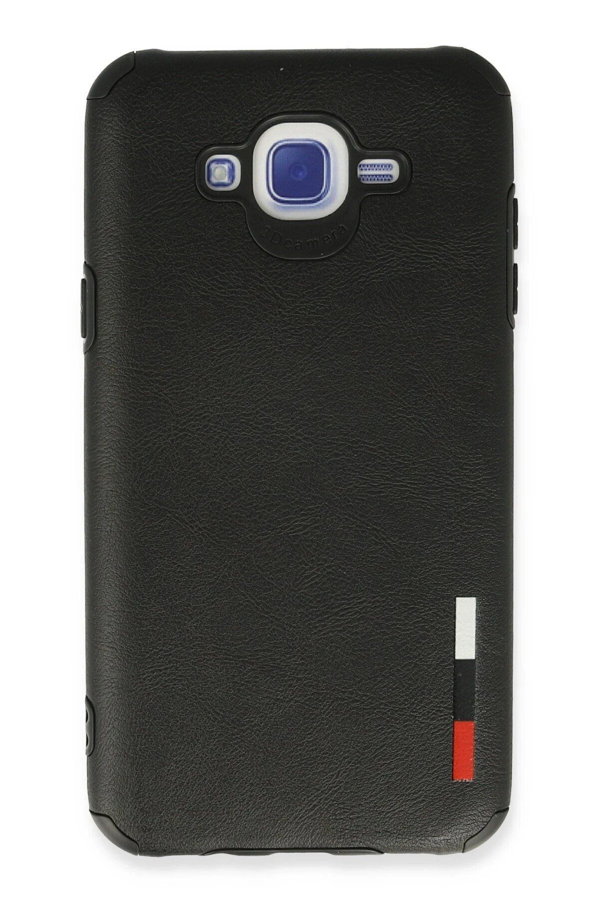 CepteToptan Newface Samsung Galaxy J7 Kılıf Loop Deri Silikon - Siyah
