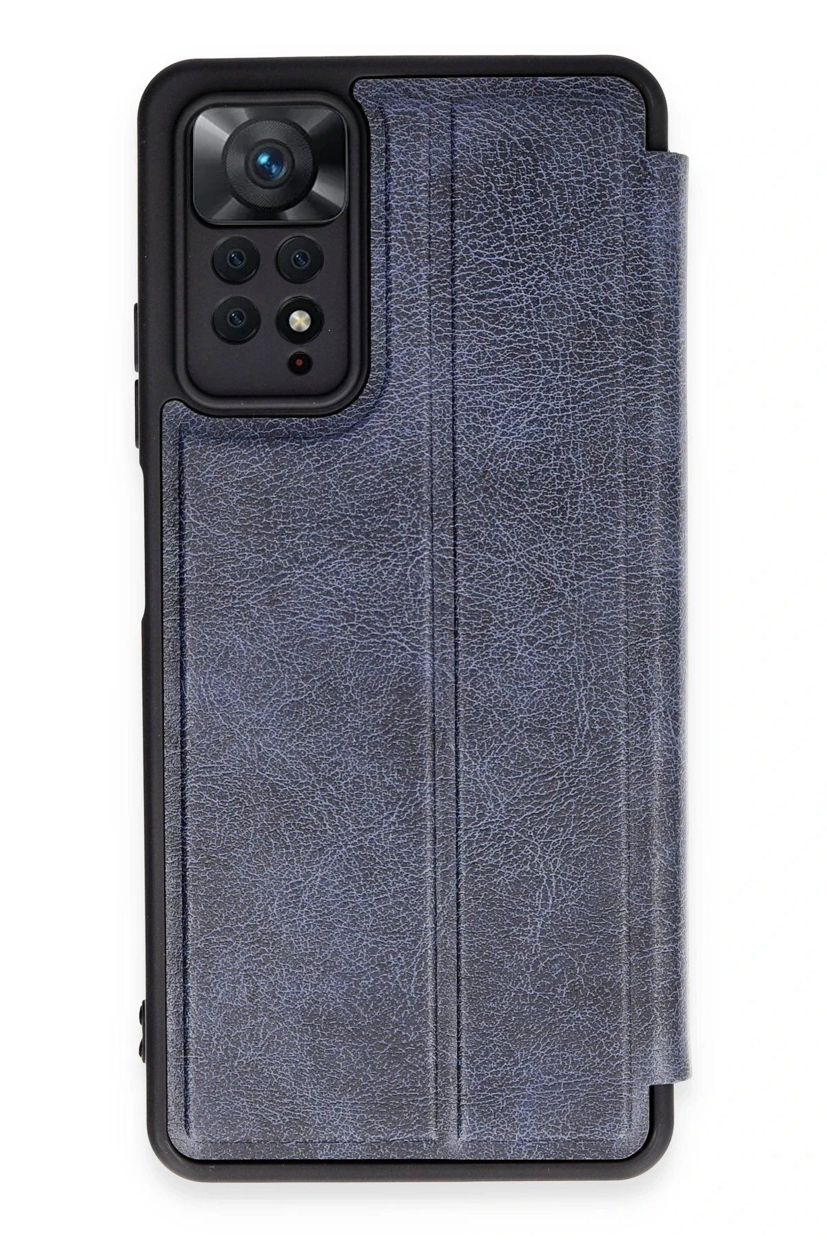 CepteToptan Newface Xiaomi Redmi Note 12 Pro 4G Kılıf Flip Cover - Lacivert