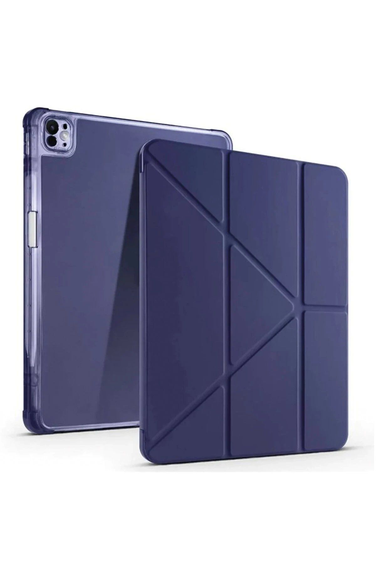 CepteToptan Newface iPad Pro 13 (2024) Kılıf Kalemlikli Mars Tablet Kılıfı - Lacivert