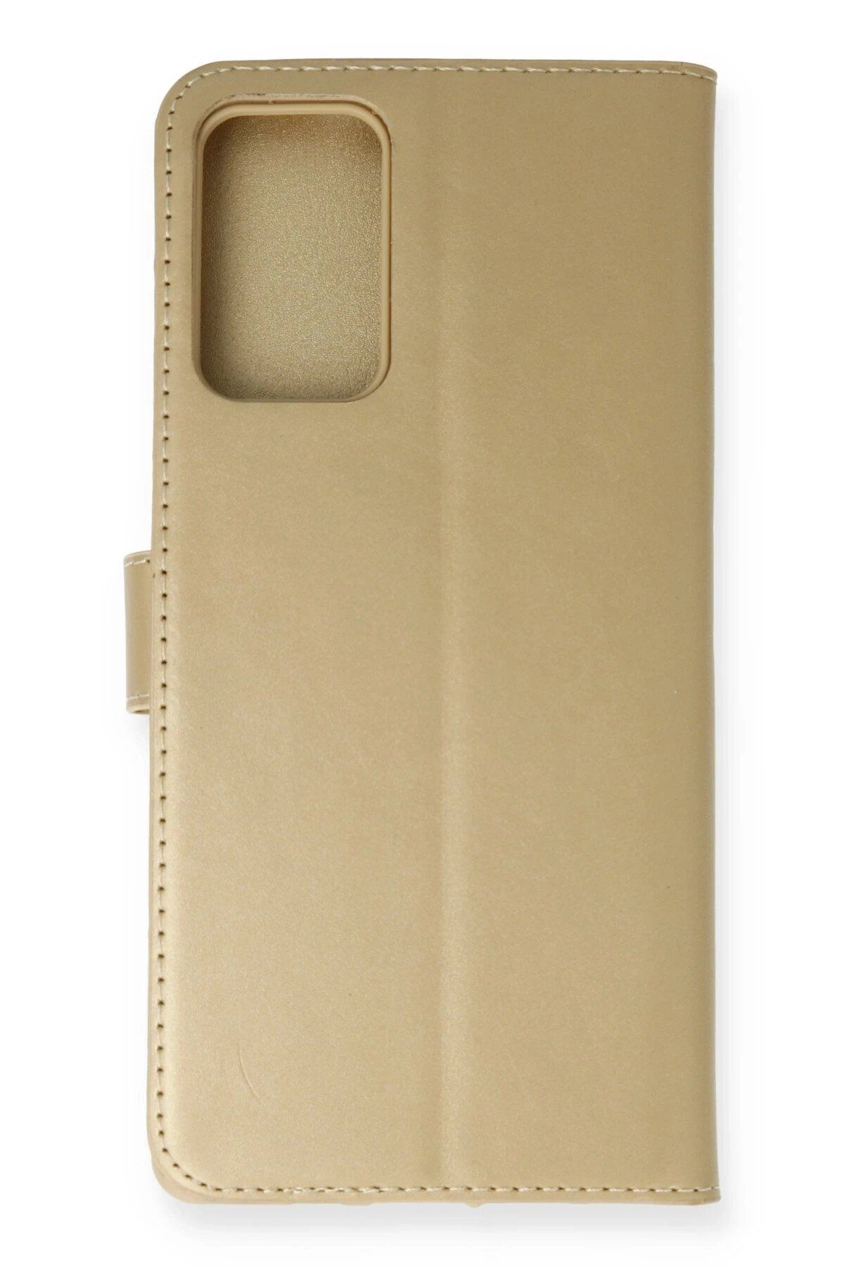 CepteToptan Newface Samsung Galaxy Note 20 Kılıf Trend S Plus Kapaklı Kılıf - Gold