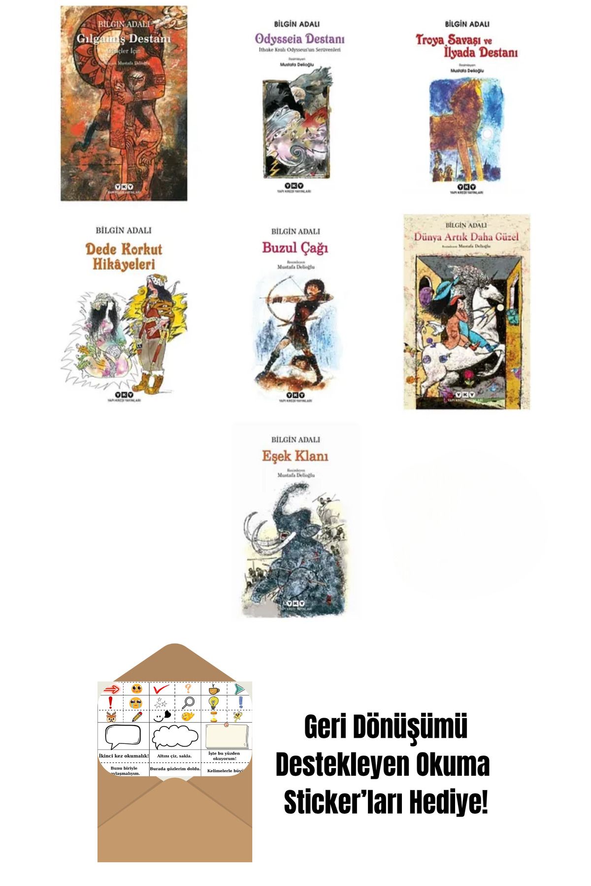 Yapı Kredi Yayınları Deniz Kıyısındaki Sesler ve Kuş Sesleri (Resimli Ve Sesli) + Okuma Sticker'ları