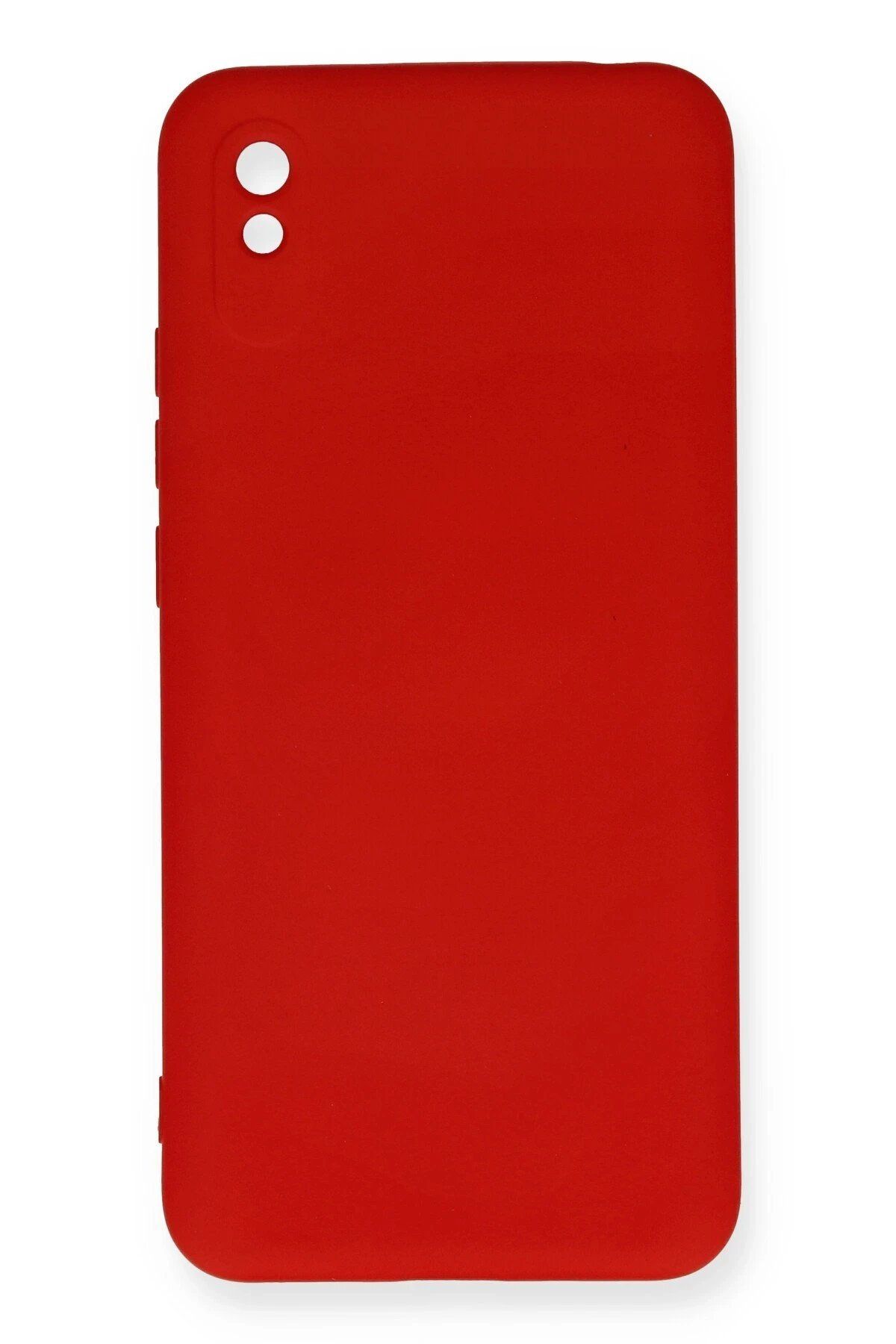 CepteToptan Newface Xiaomi Redmi 9A Kılıf Nano içi Kadife Silikon - Kırmızı