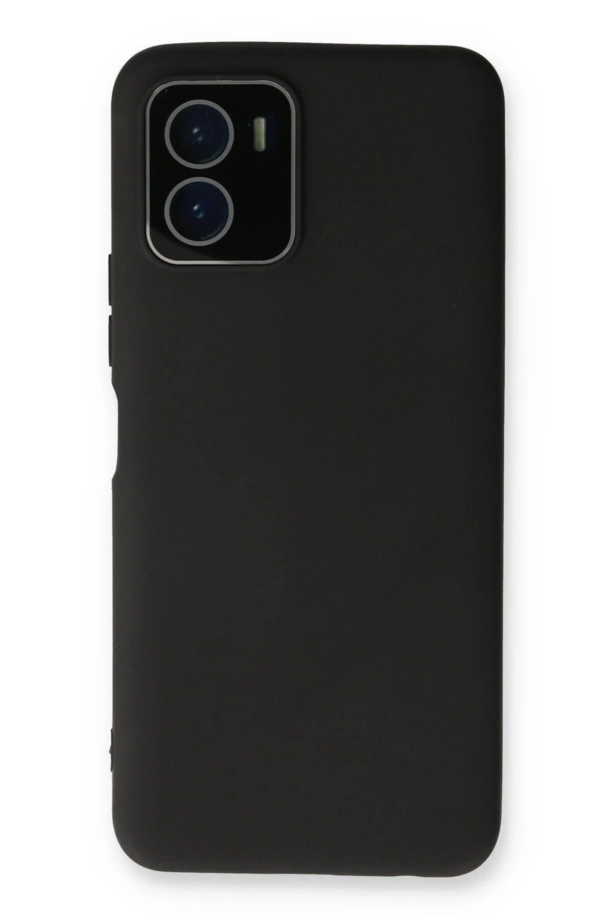 ENEFENDİ Newface Vivo Y15S Kılıf Lansman Glass Kapak - Siyah