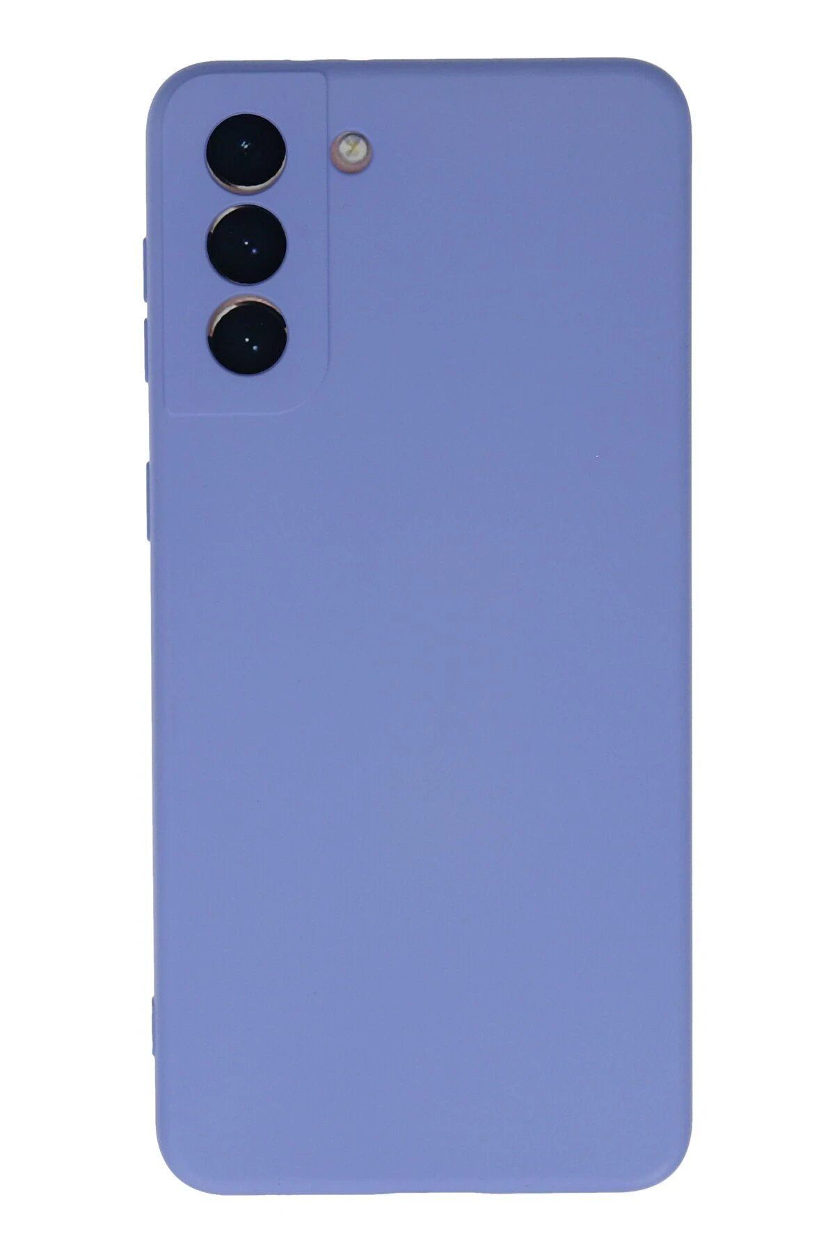 CepteToptan Newface Samsung Galaxy S21 Plus Kılıf Nano içi Kadife Silikon - Lila