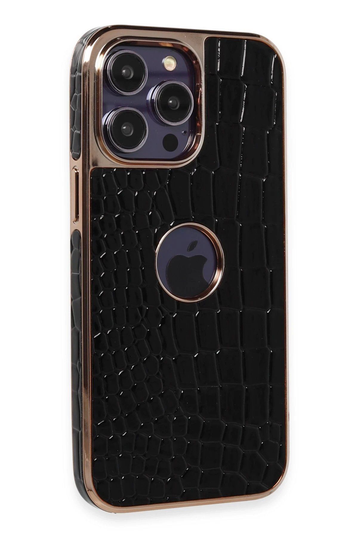 Toptan Bulurum Newface iPhone 14 Pro Max Kılıf Snake Kapak - Siyah
