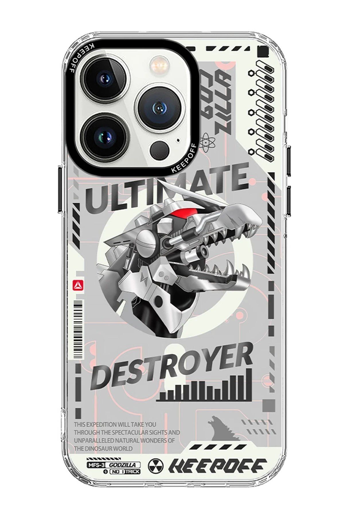 Keep Off iPhone 15 Pro DNA Magsafe Kapak - Godzilla