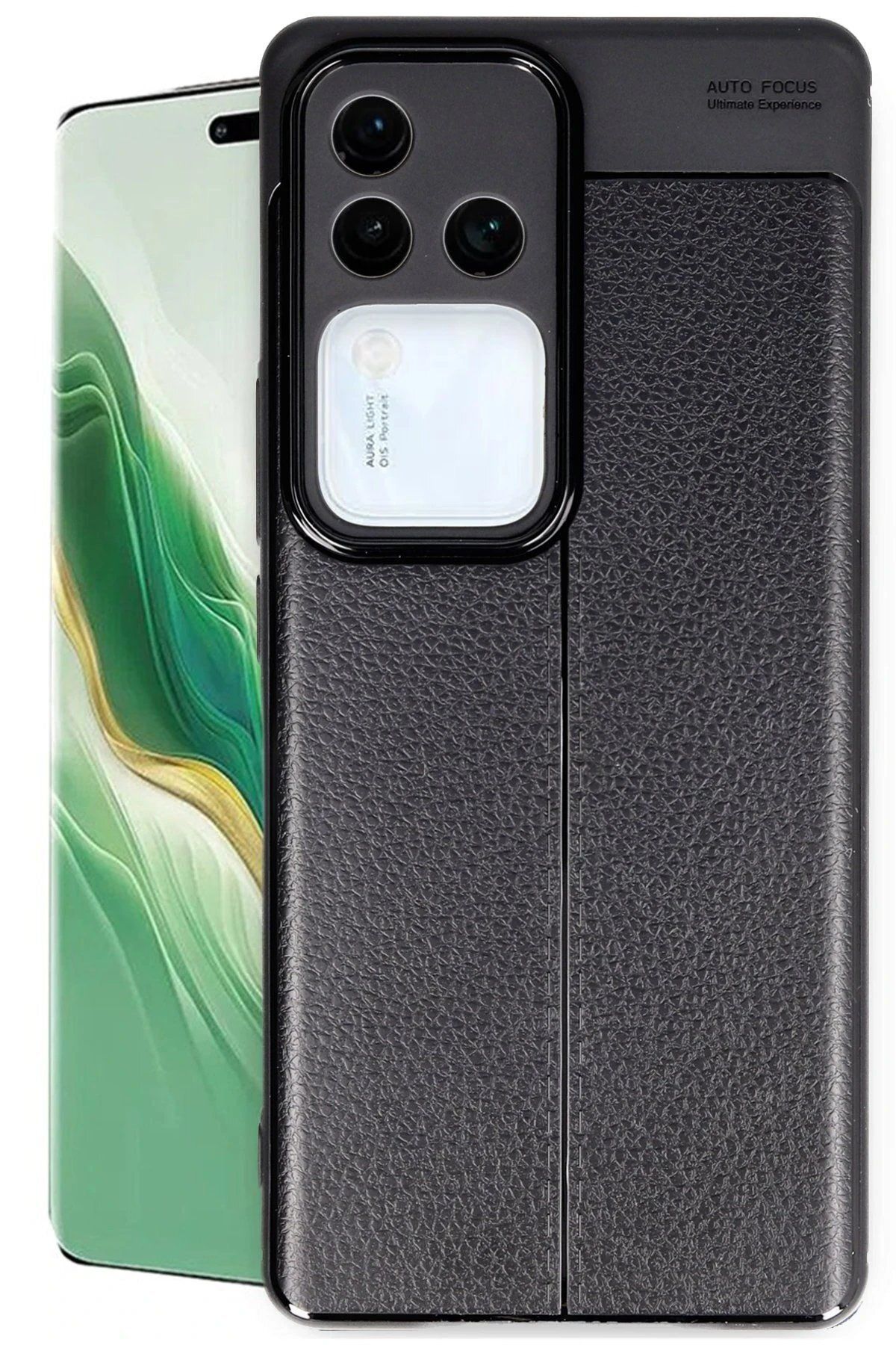 CepteToptan Newface Vivo V30 5G Kılıf Auto Focus Kapak - Siyah