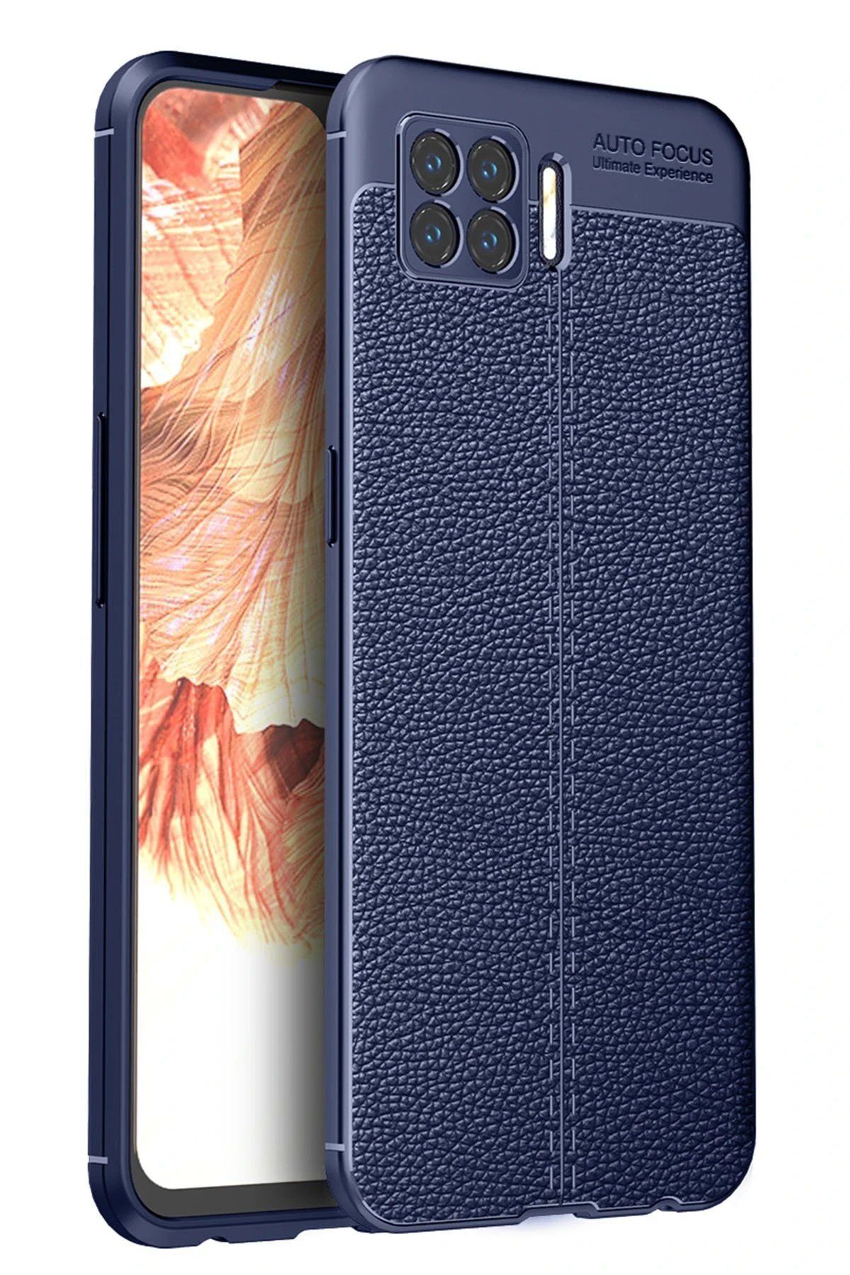 CepteToptan Newface Oppo A73 Kılıf Auto Focus Kapak - Lacivert