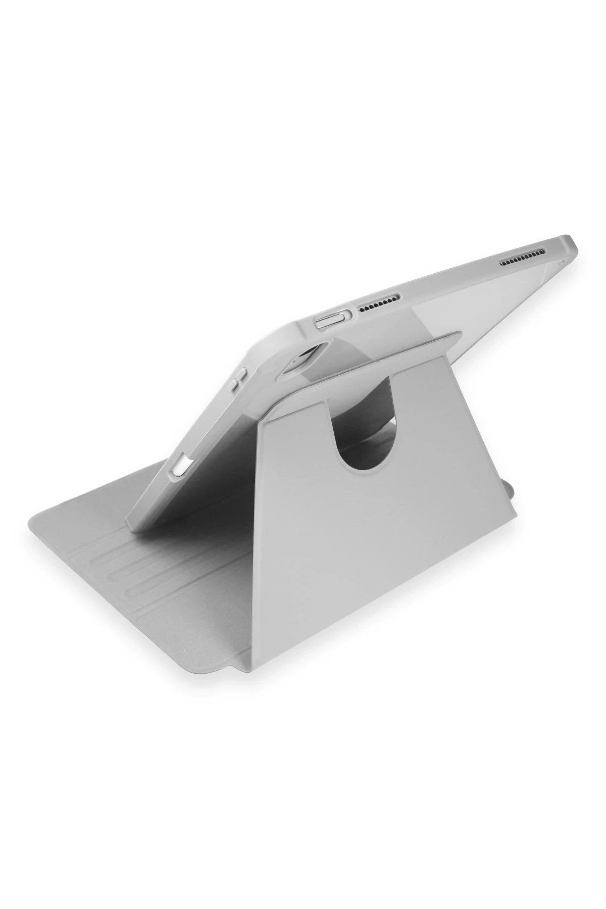 CepteToptan Newface iPad 10.2 (7.nesil) Kılıf Starling 360 Kalemlikli Tablet Kılıf - Gri