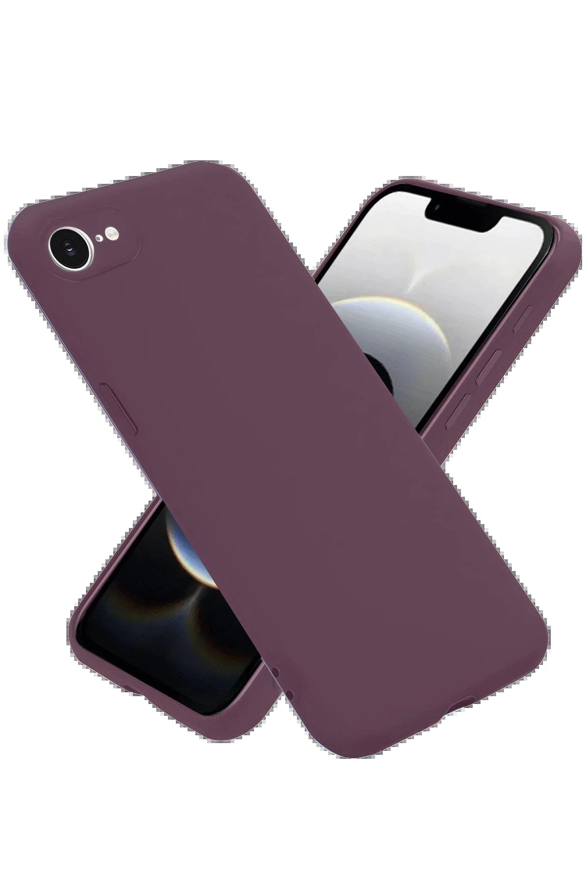 Toptan Bulurum Newface iPhone 16E Kılıf First Silikon - Mürdüm
