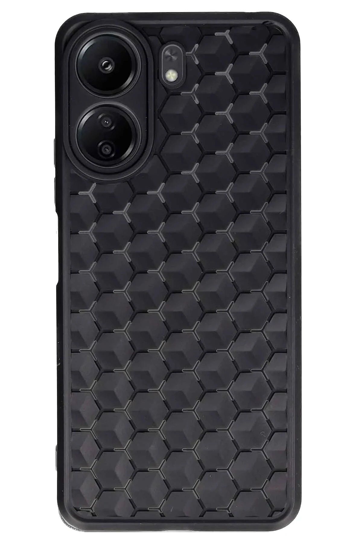 CepteToptan Newface Xiaomi Redmi 13C Kılıf Petek Silikon Kapak - Siyah