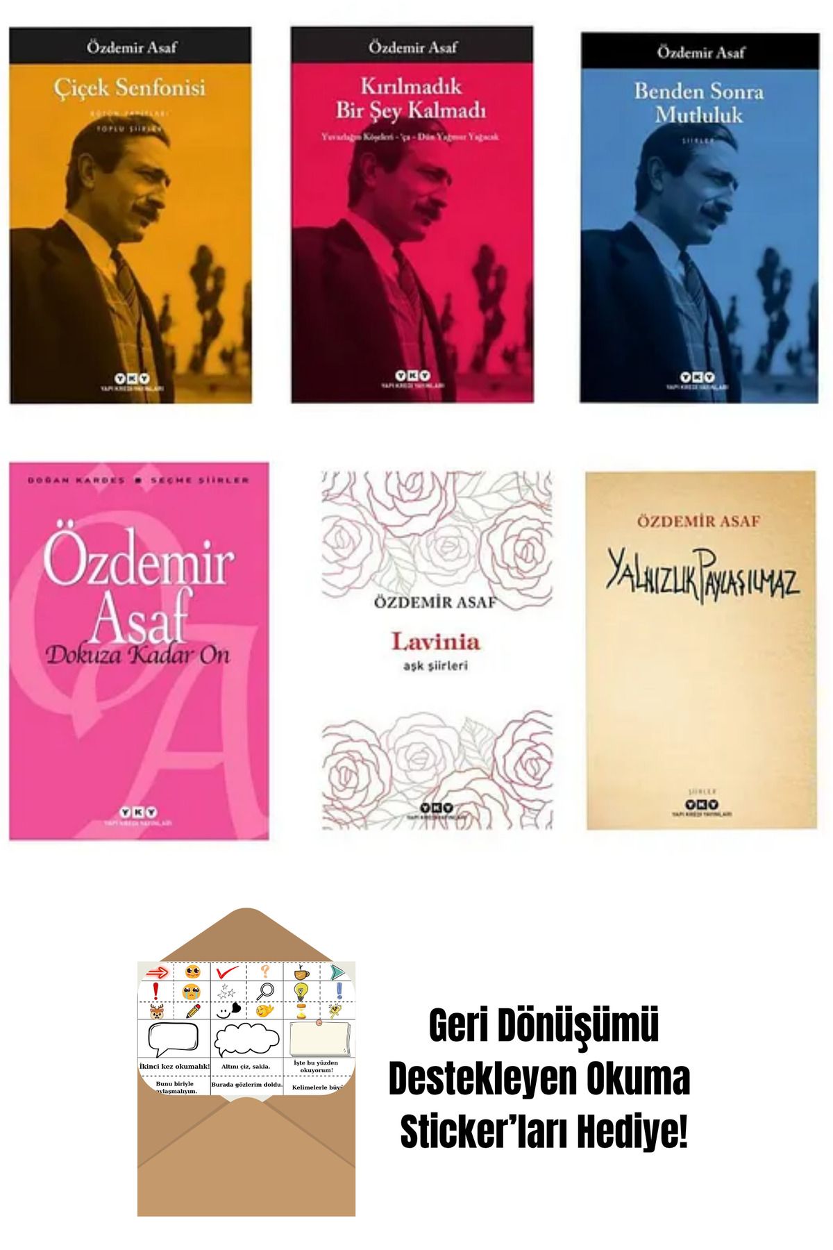 Yapı Kredi Yayınları Bir Yazarın Günlüğü (2 Cilt Takım) + Okuma Sticker'ları