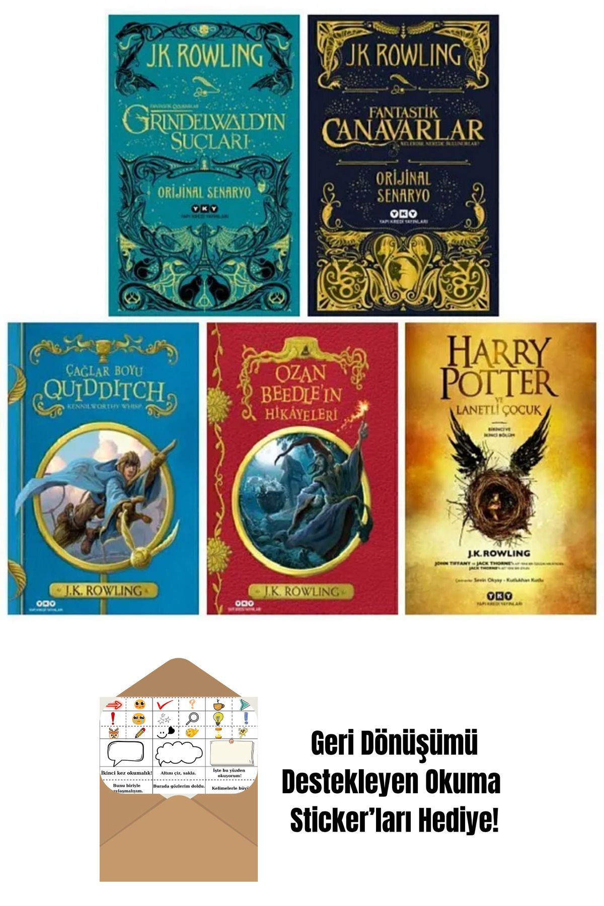 Yapı Kredi Yayınları Oğuz Atay Seti 7 Kitap + Okuma Sticker'ları