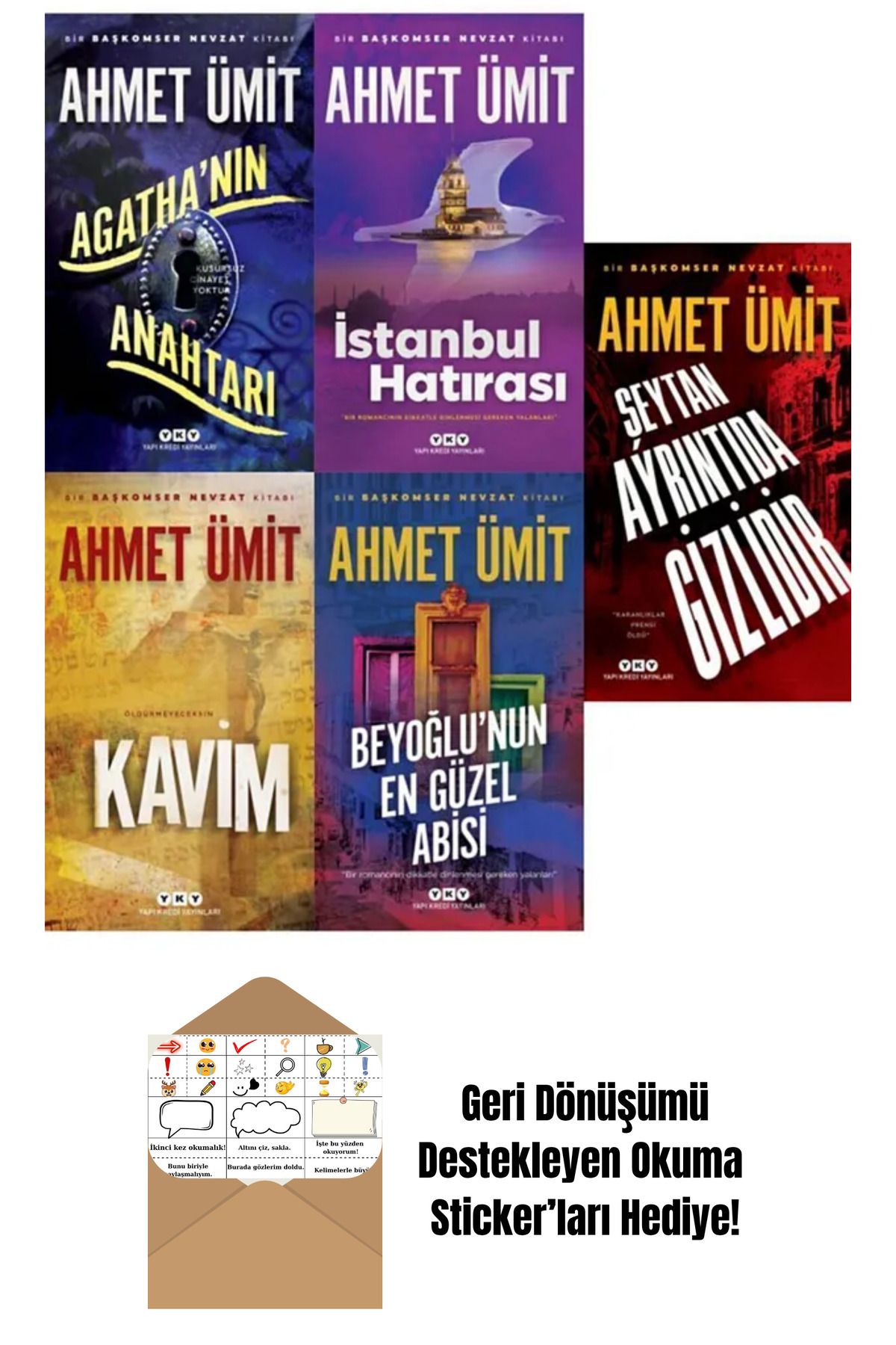 Yapı Kredi Yayınları Harry Potter Evreni 4 Kitap Set + Okuma Sticker'ları
