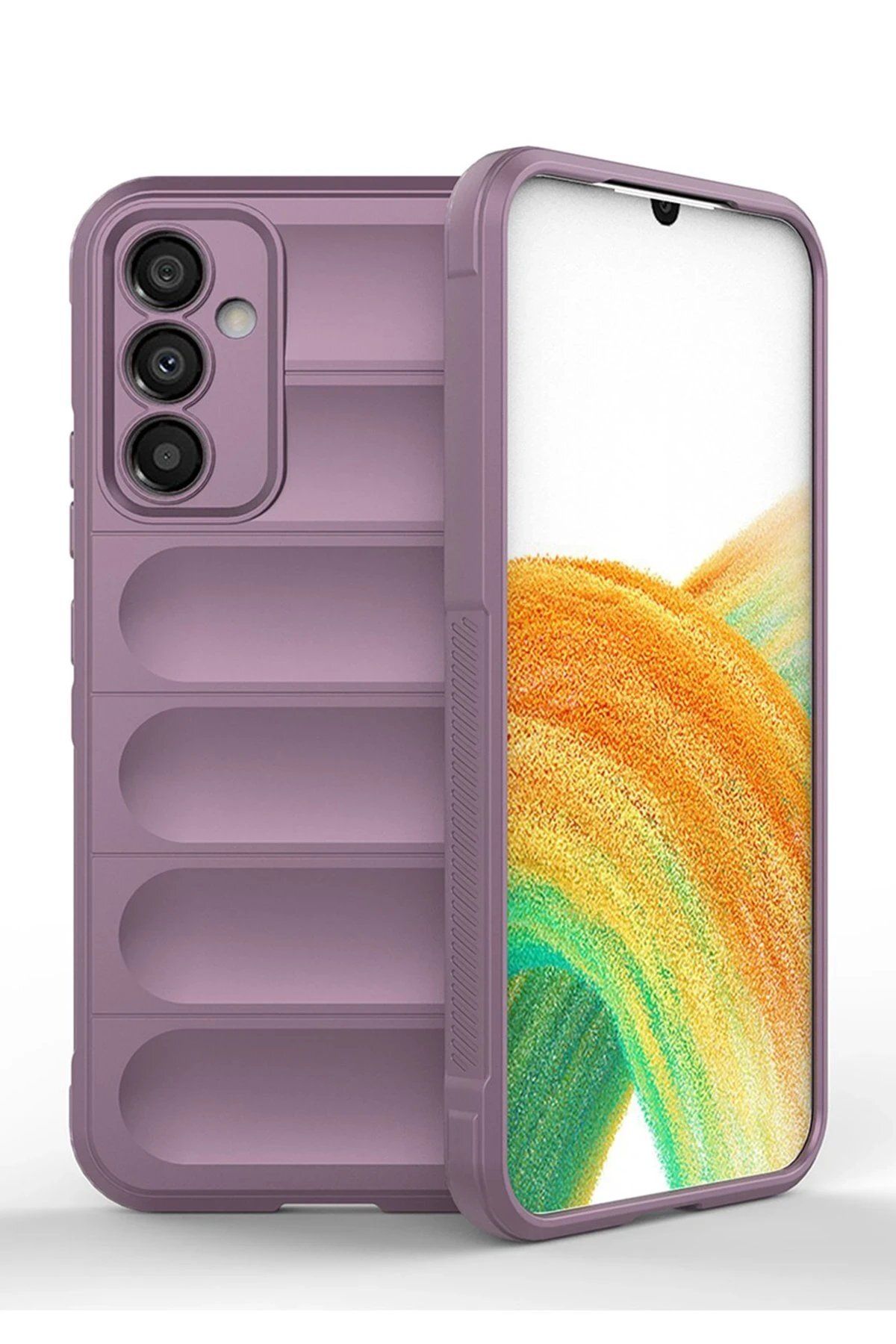 CepteToptan Newface Samsung Galaxy A25 5G Kılıf Optimum Silikon - Mor