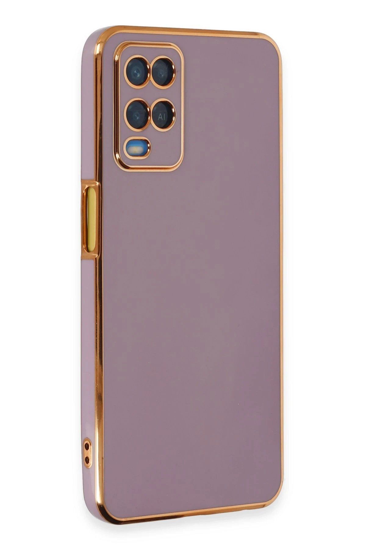 CepteToptan Newface Oppo A54 4G Kılıf Volet Silikon - Mor